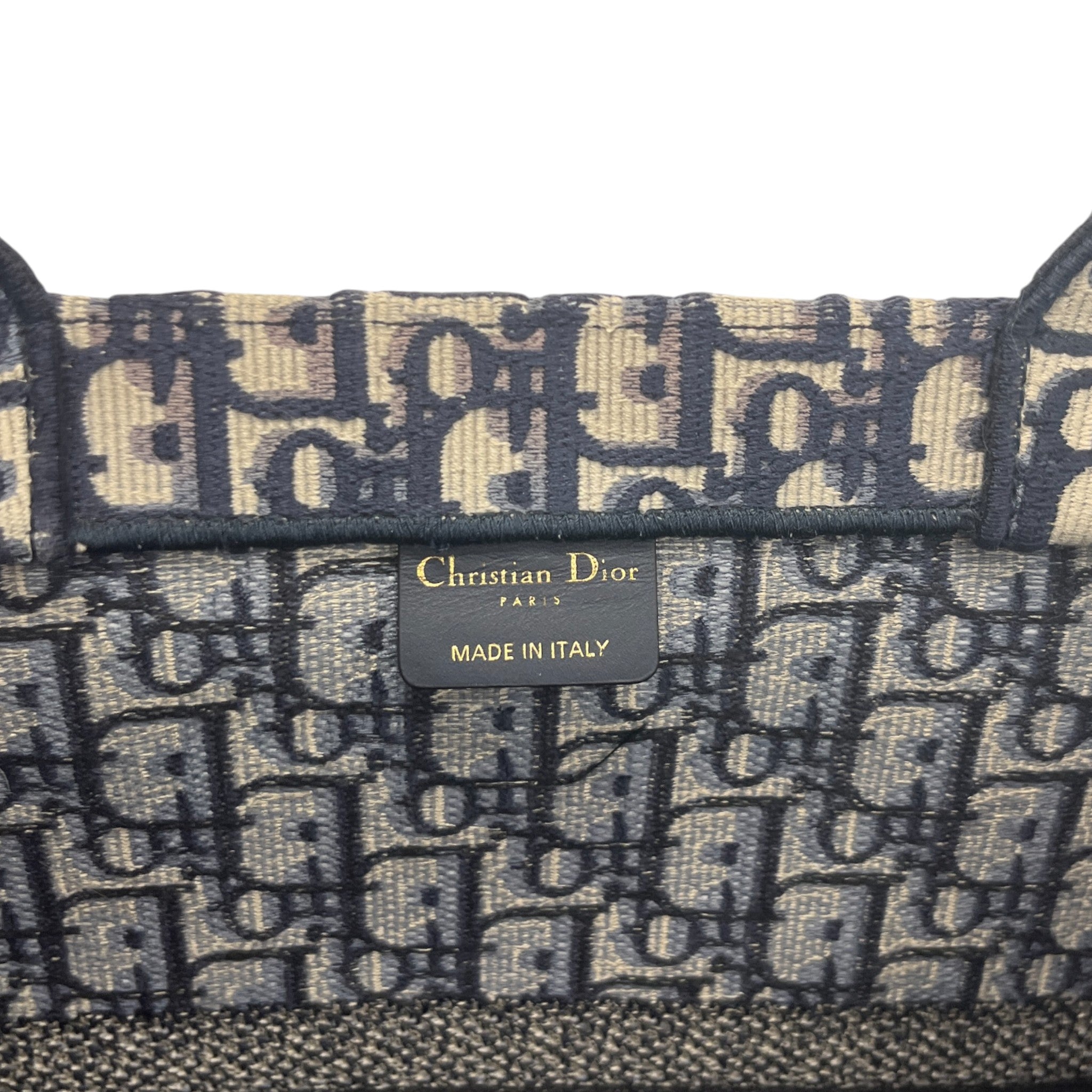 Women's Large Dior Book Tote Bag Blue