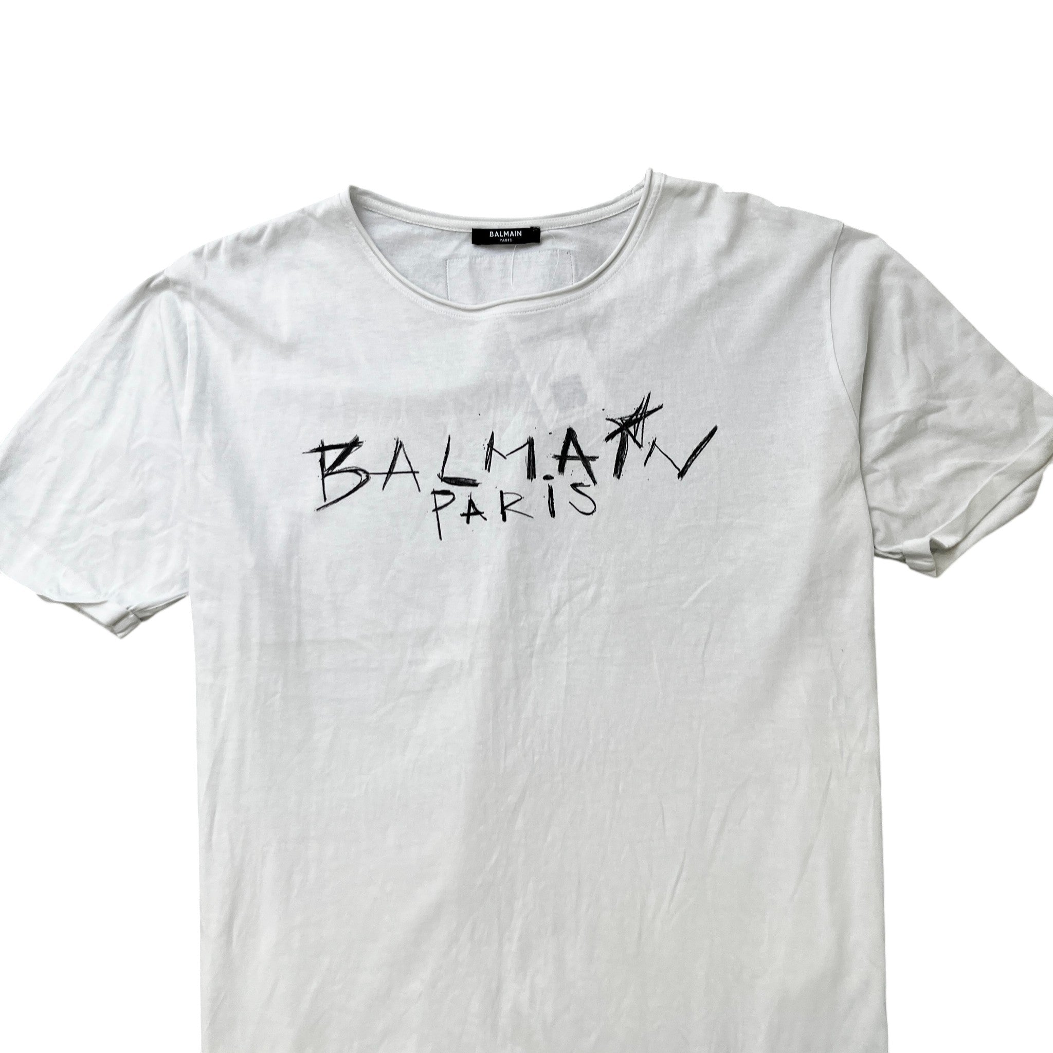Men's Logo Print T-Shirt White Size S