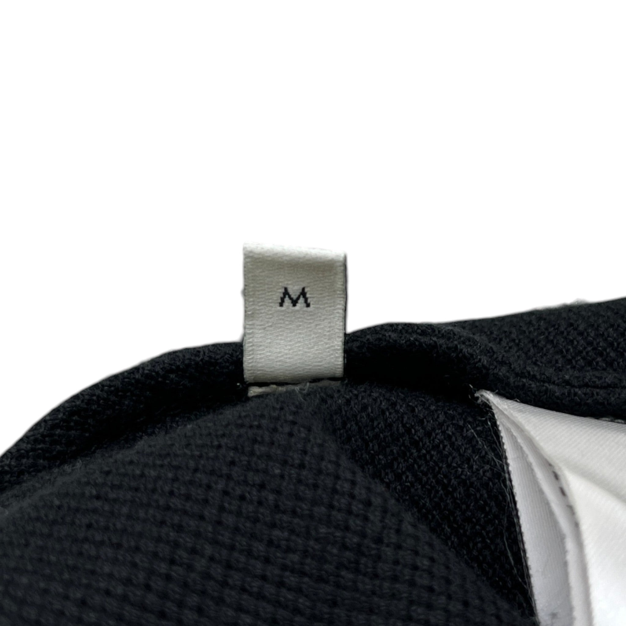 Men's Tape Logo Polo Shirt Black Size M