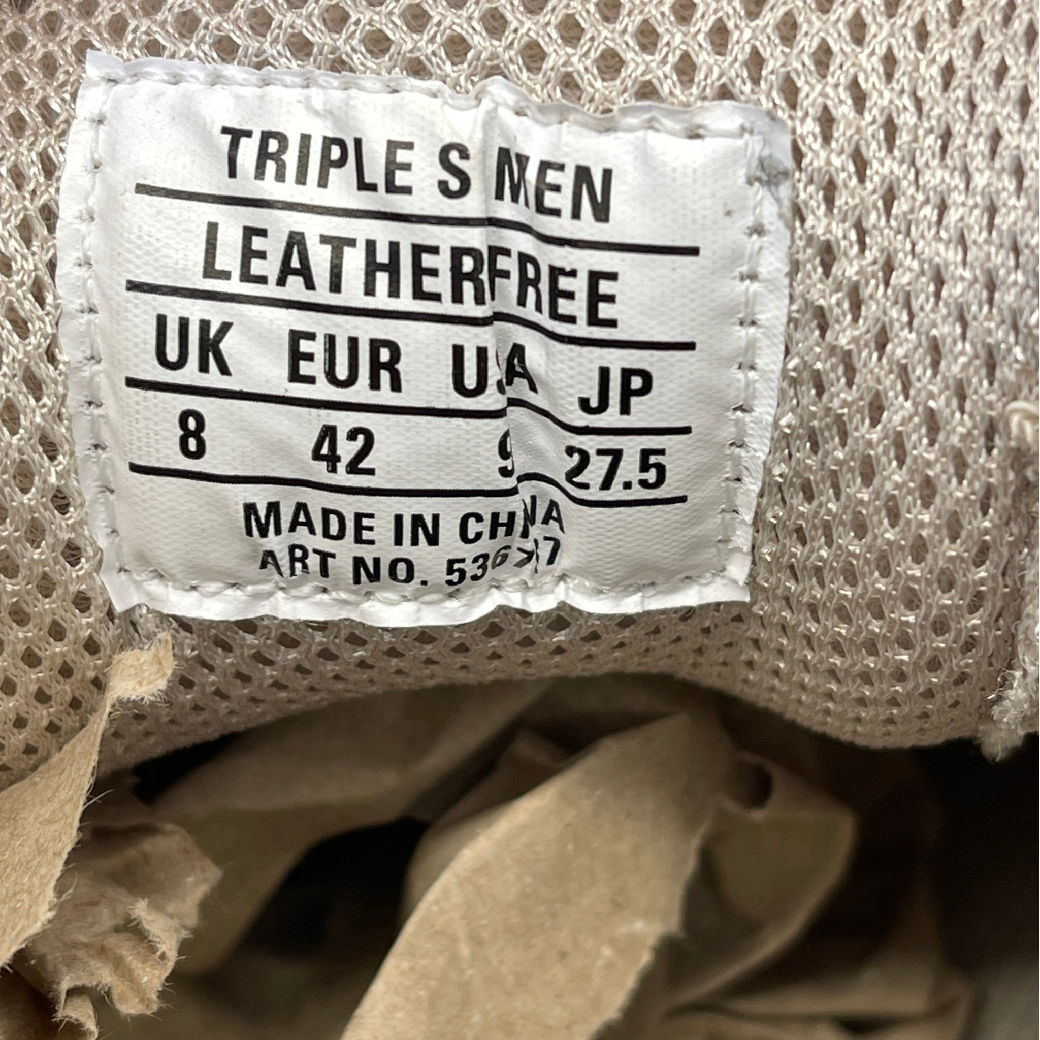 Men's Triple S Low Trainers Beige Size EU 42 / UK 8