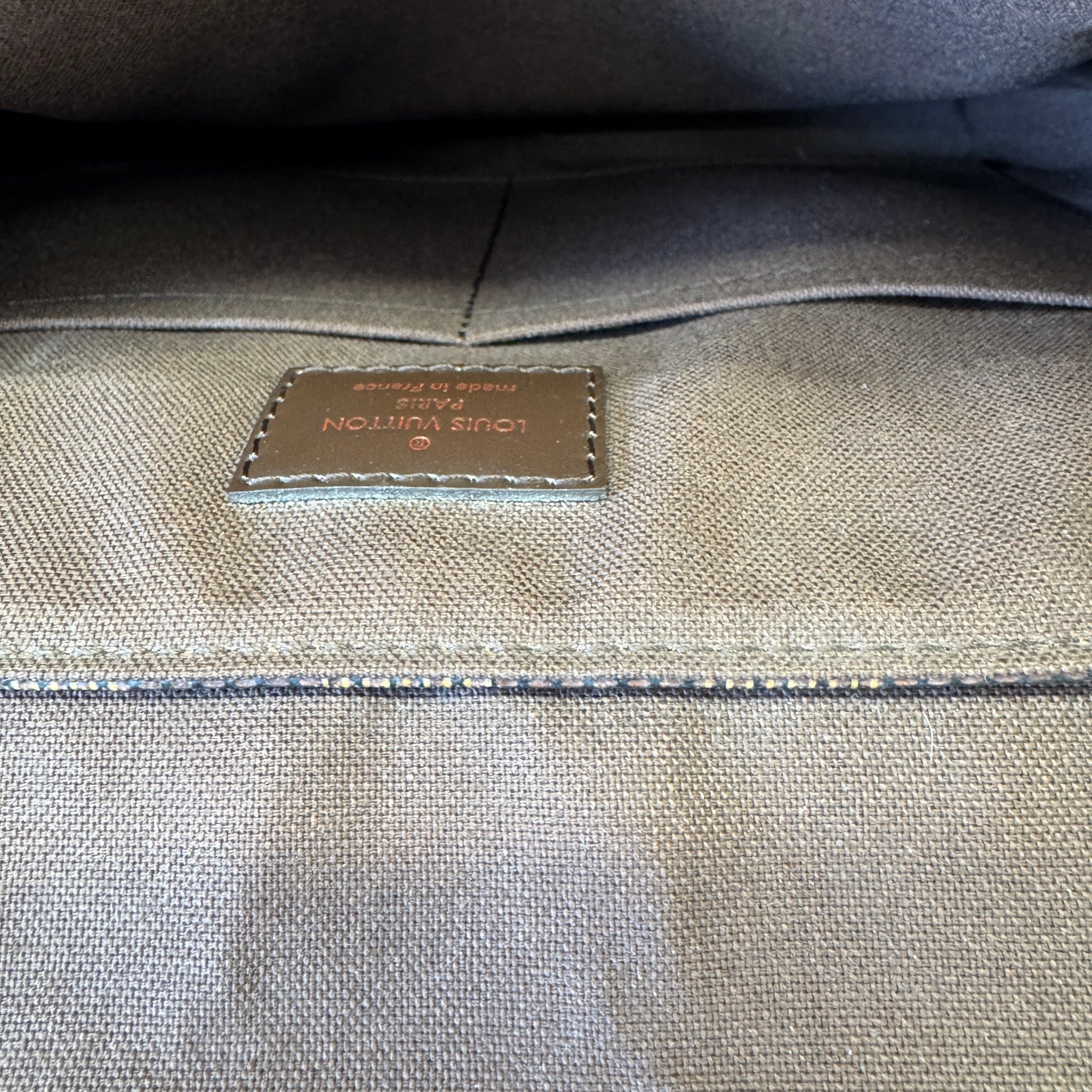 Men's Damier Ebene Canvas District Pm Messenger Bag Brown