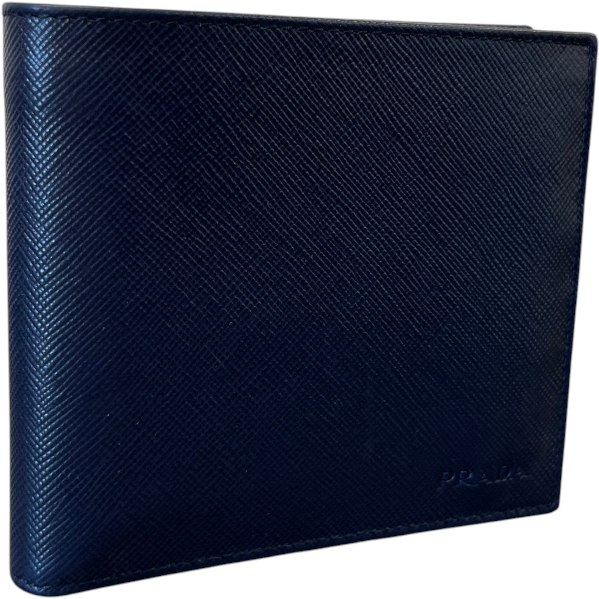 Men's Embossed Logo Wallet Navy