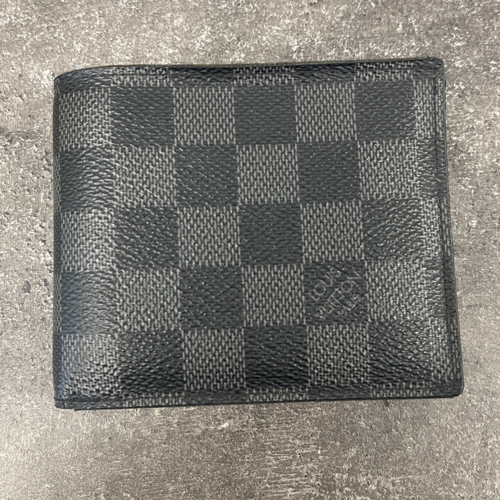 Men's Multiple Damier Graphite Wallet Black