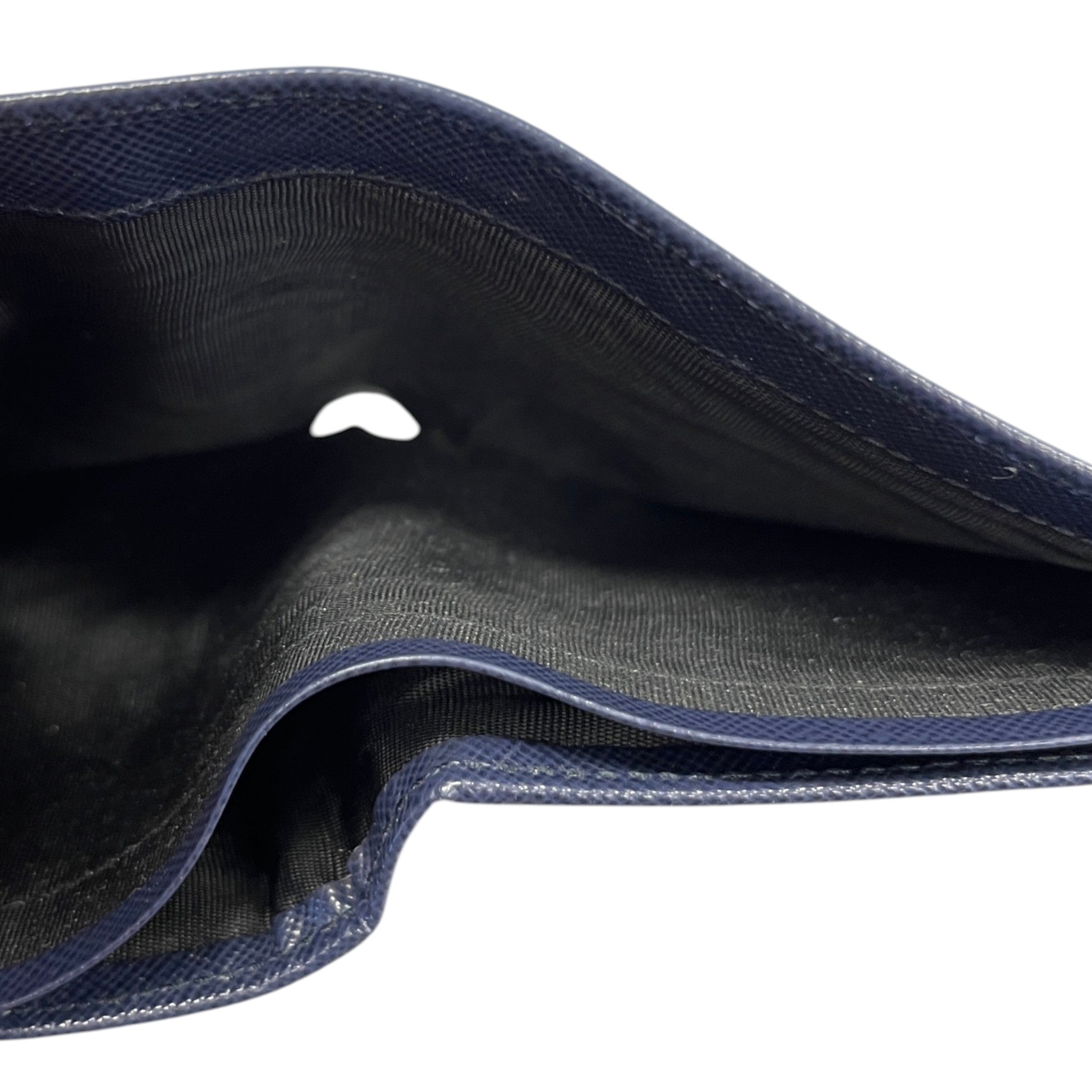 Men's Embossed Logo Wallet Navy