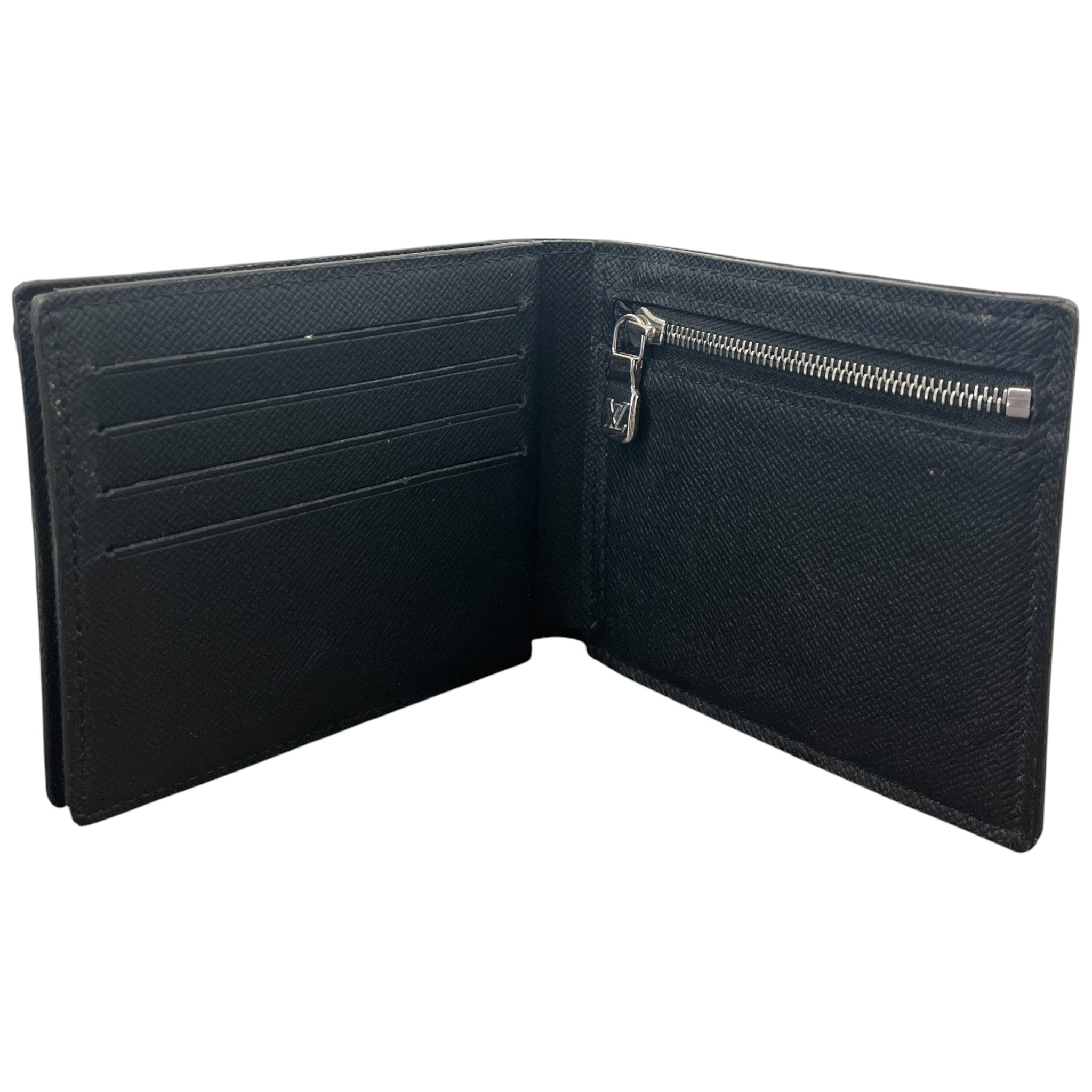 Men's Multiple Damier Graphite Wallet Black