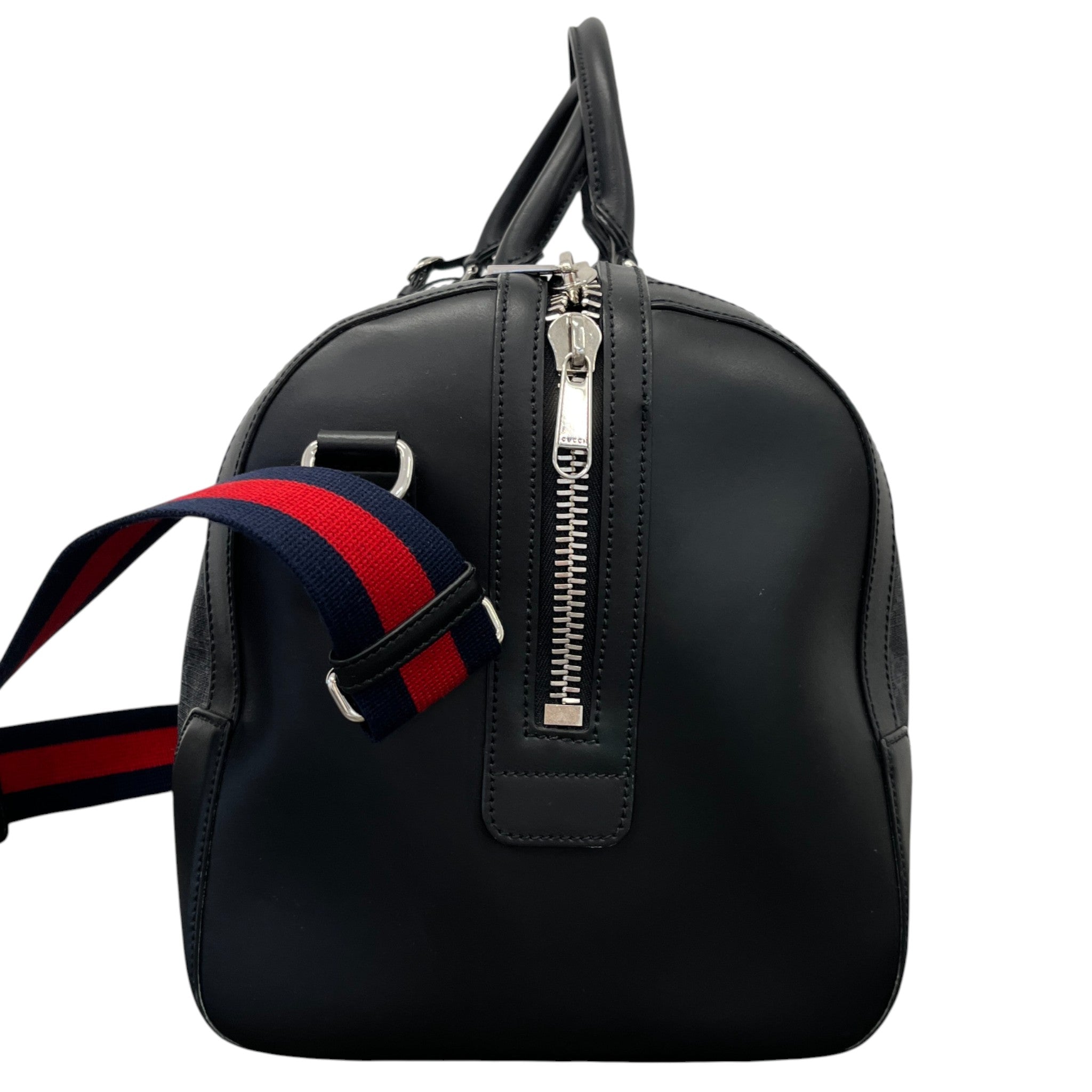 Men's Gg Supreme Duffle Bag Black