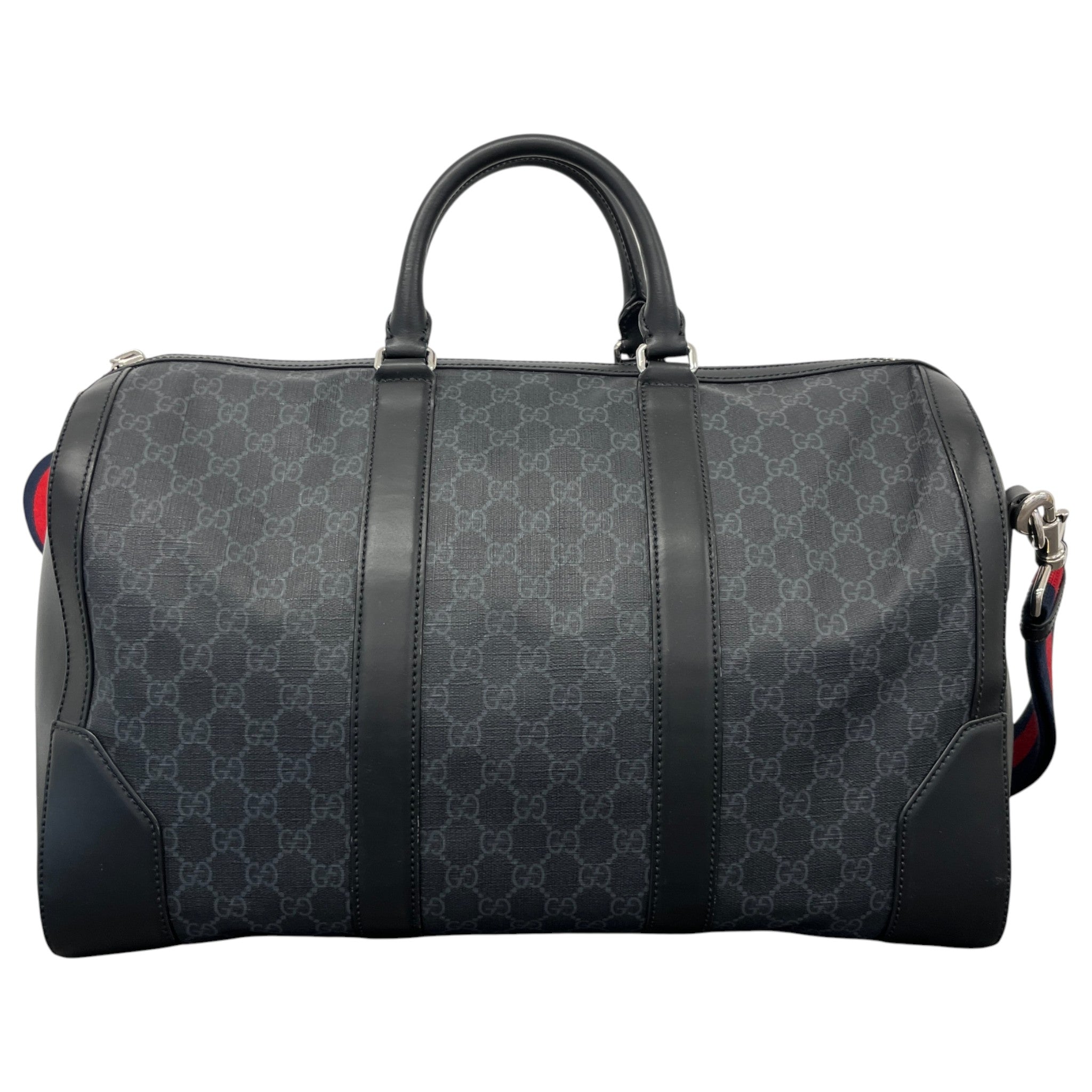 Men's Gg Supreme Duffle Bag Black