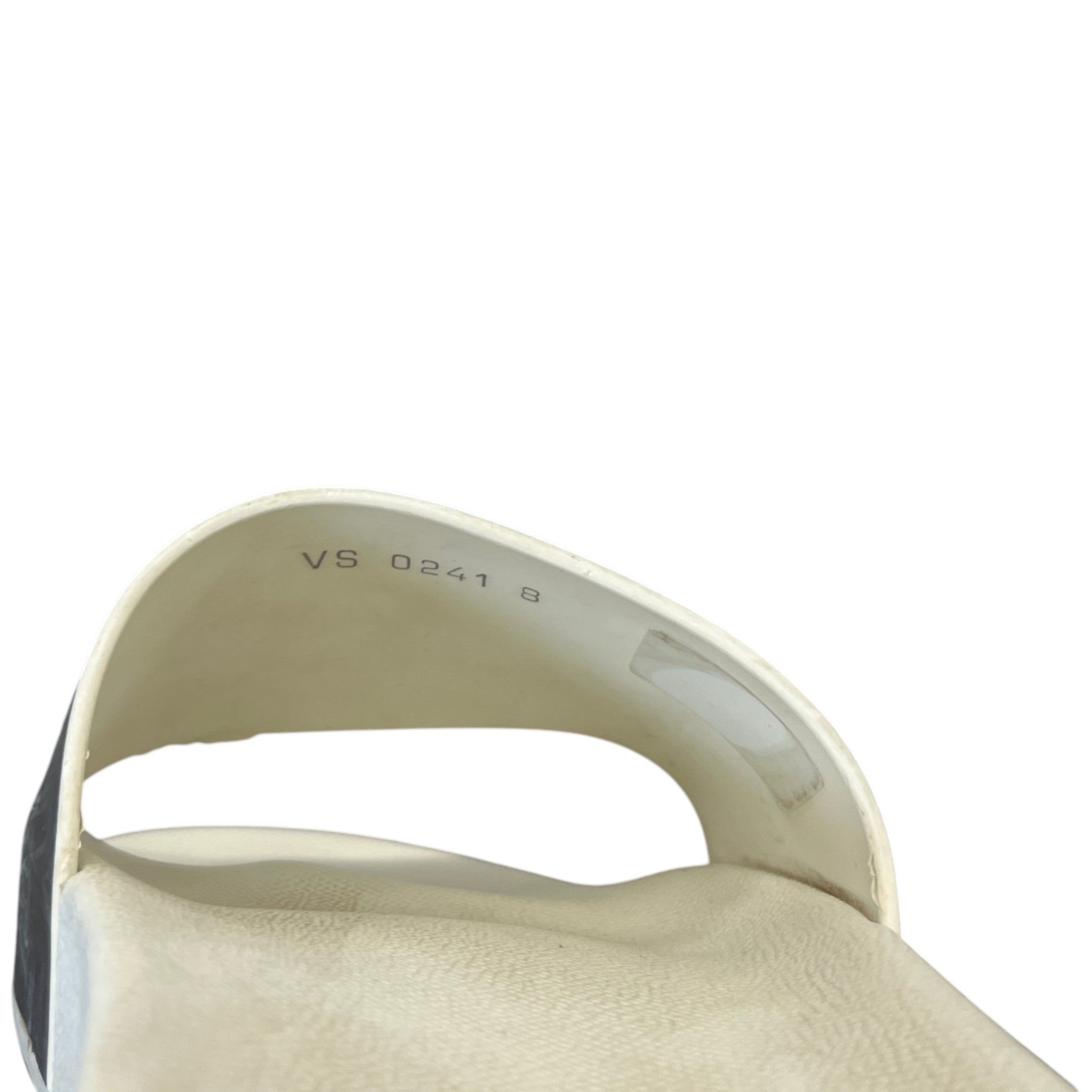 Men's Monogram Waterfront Mules Slides Silver Size EU 42 / UK 8