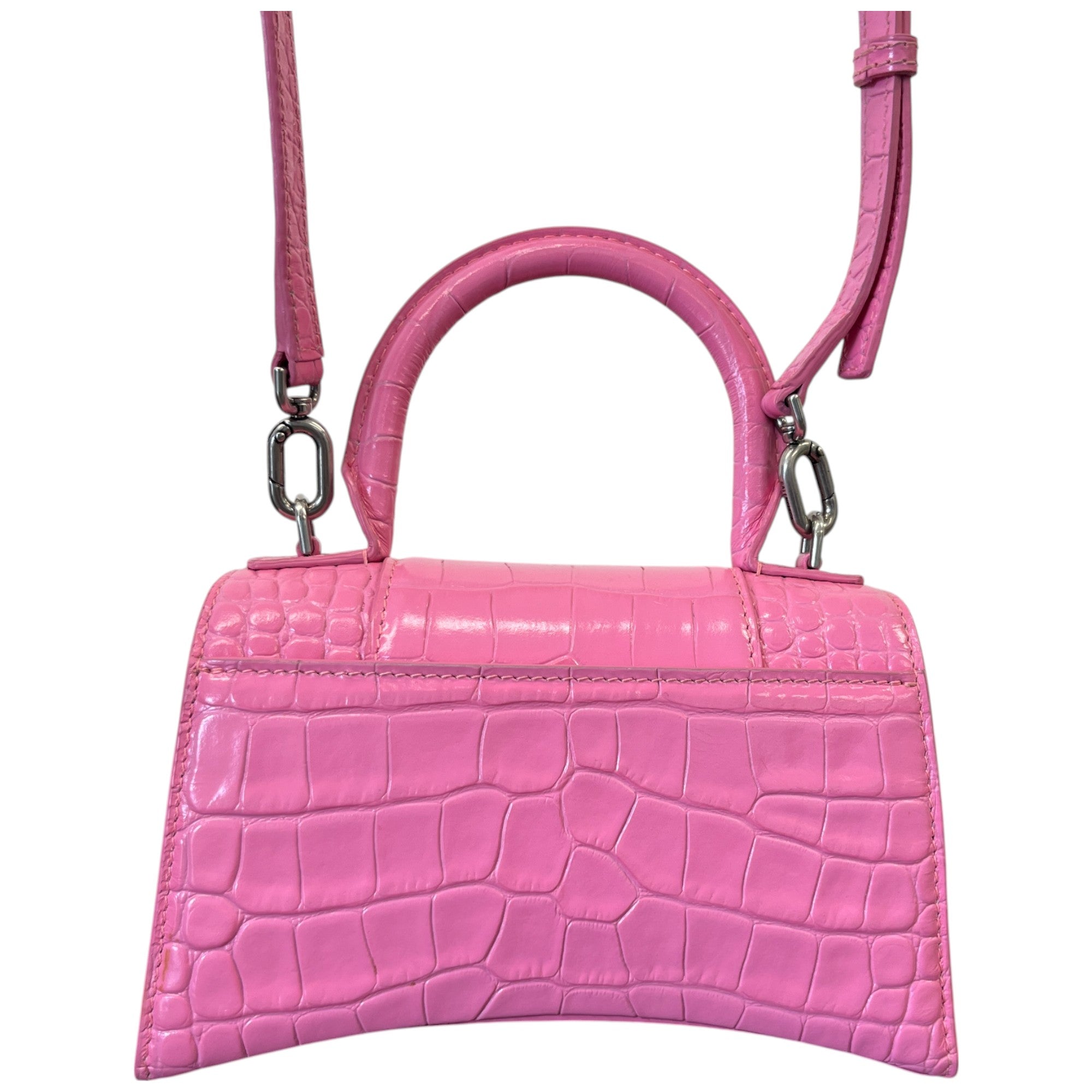 Women's Croc Hourglass Handbag Pink