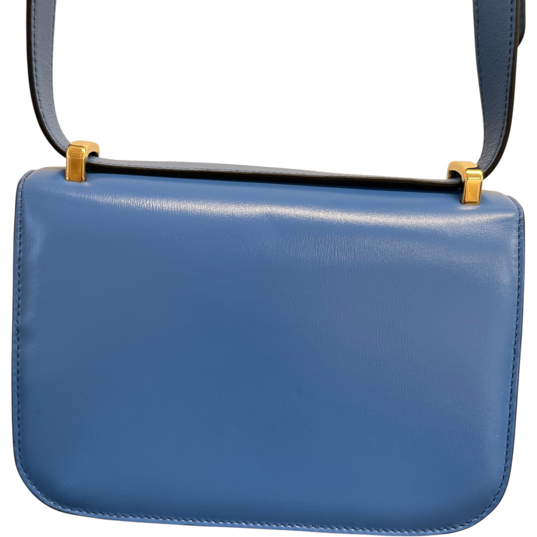 Women's Embleme Plaque Handbag Blue