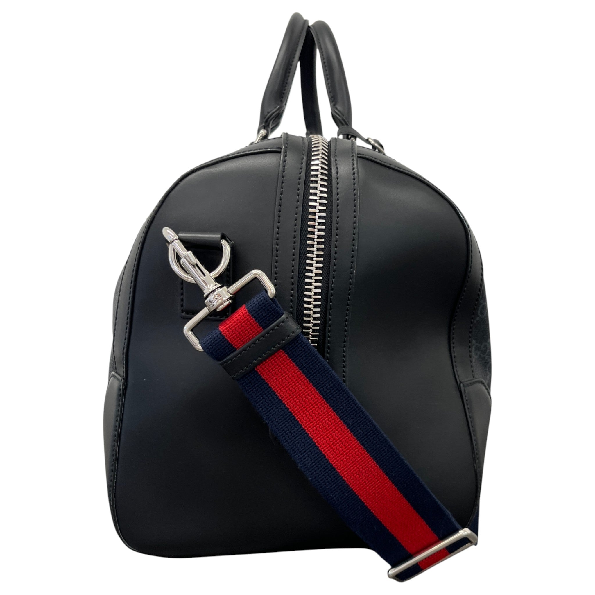 Men's Gg Supreme Duffle Bag Black