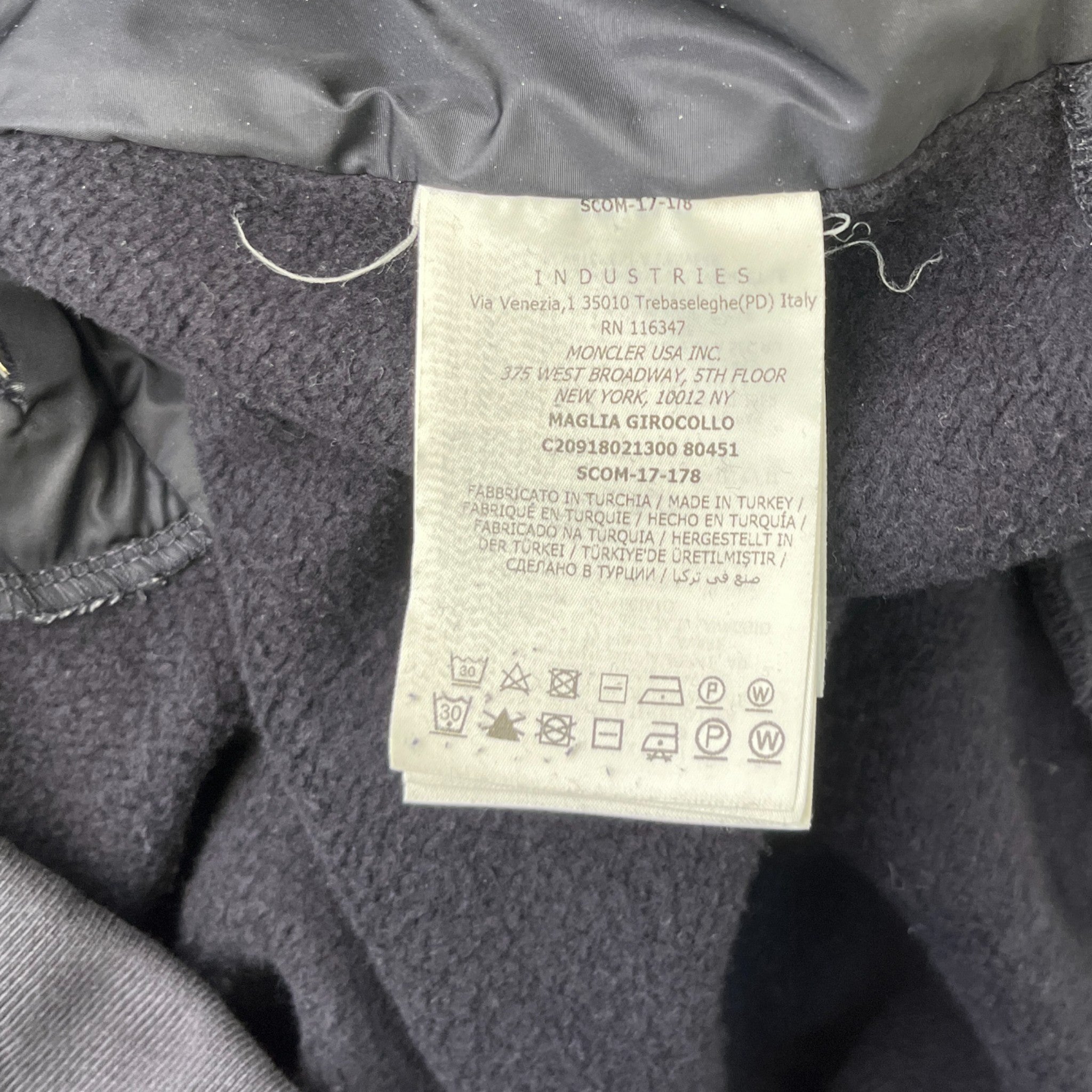 Men's Maglia Girocollo Jumper Navy Size L