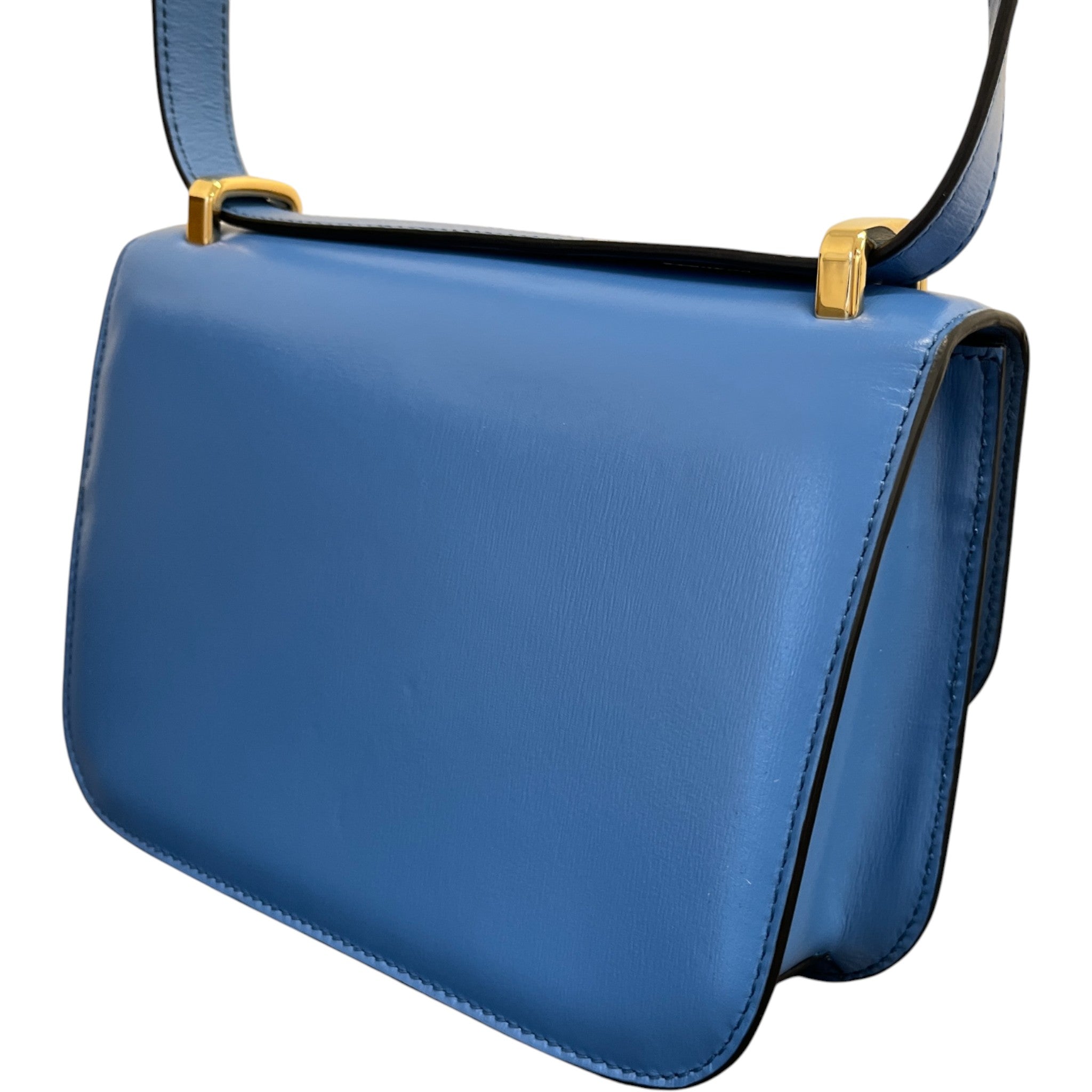 Women's Embleme Plaque Handbag Blue