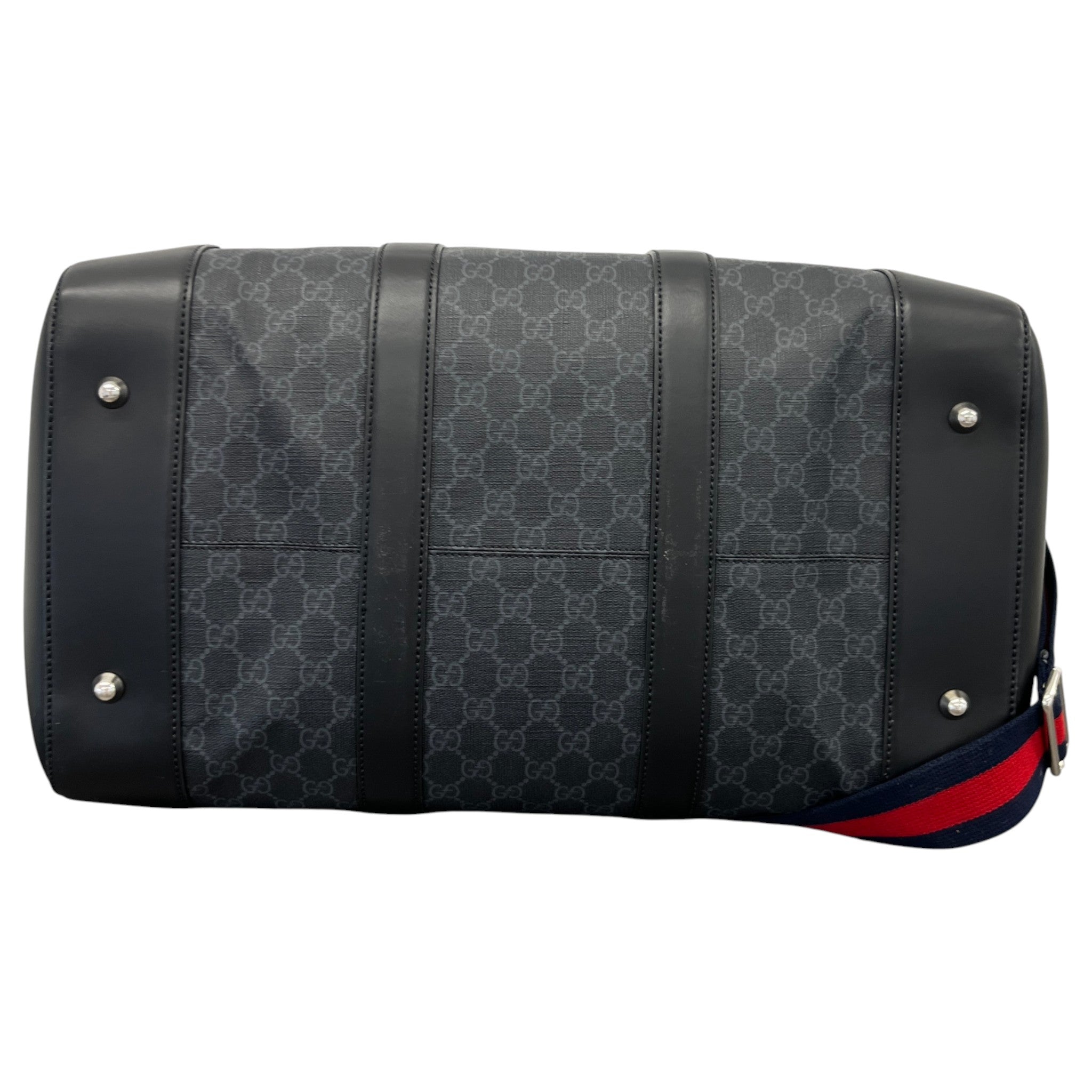 Men's Gg Supreme Duffle Bag Black