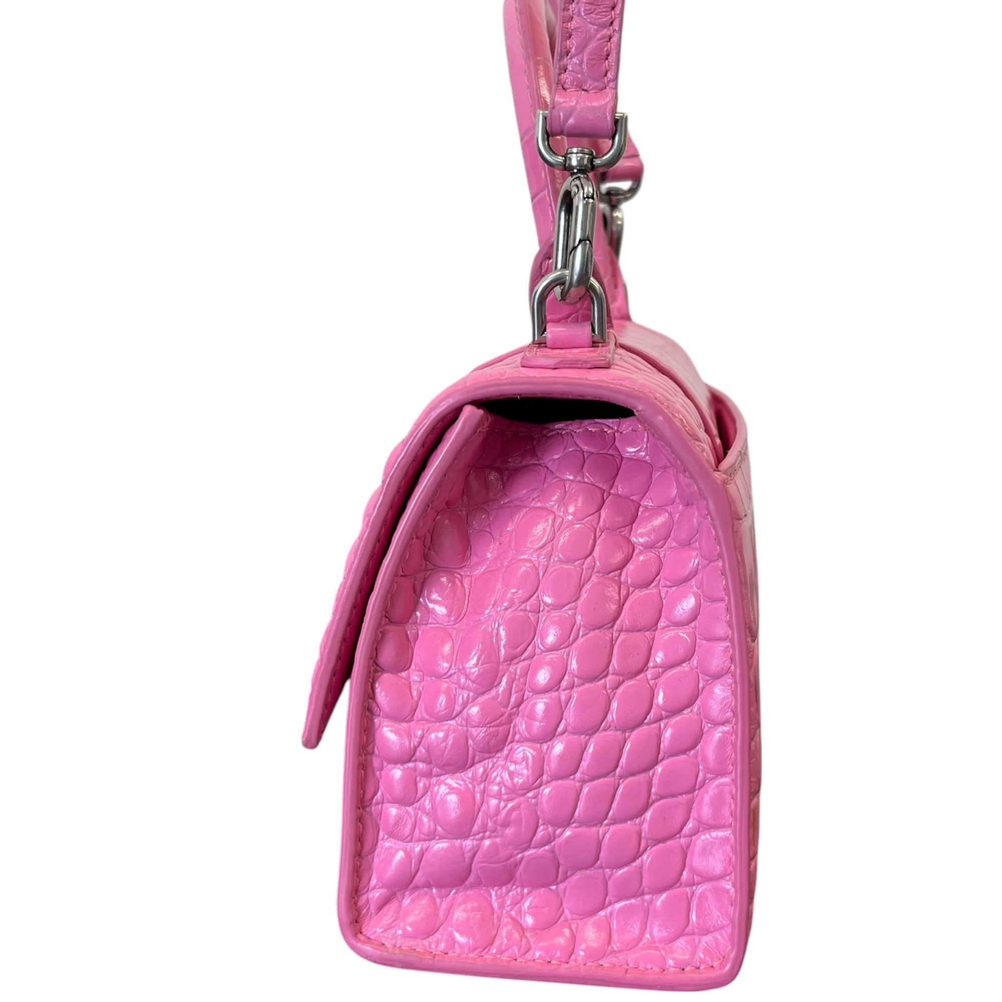 Women's Croc Hourglass Handbag Pink