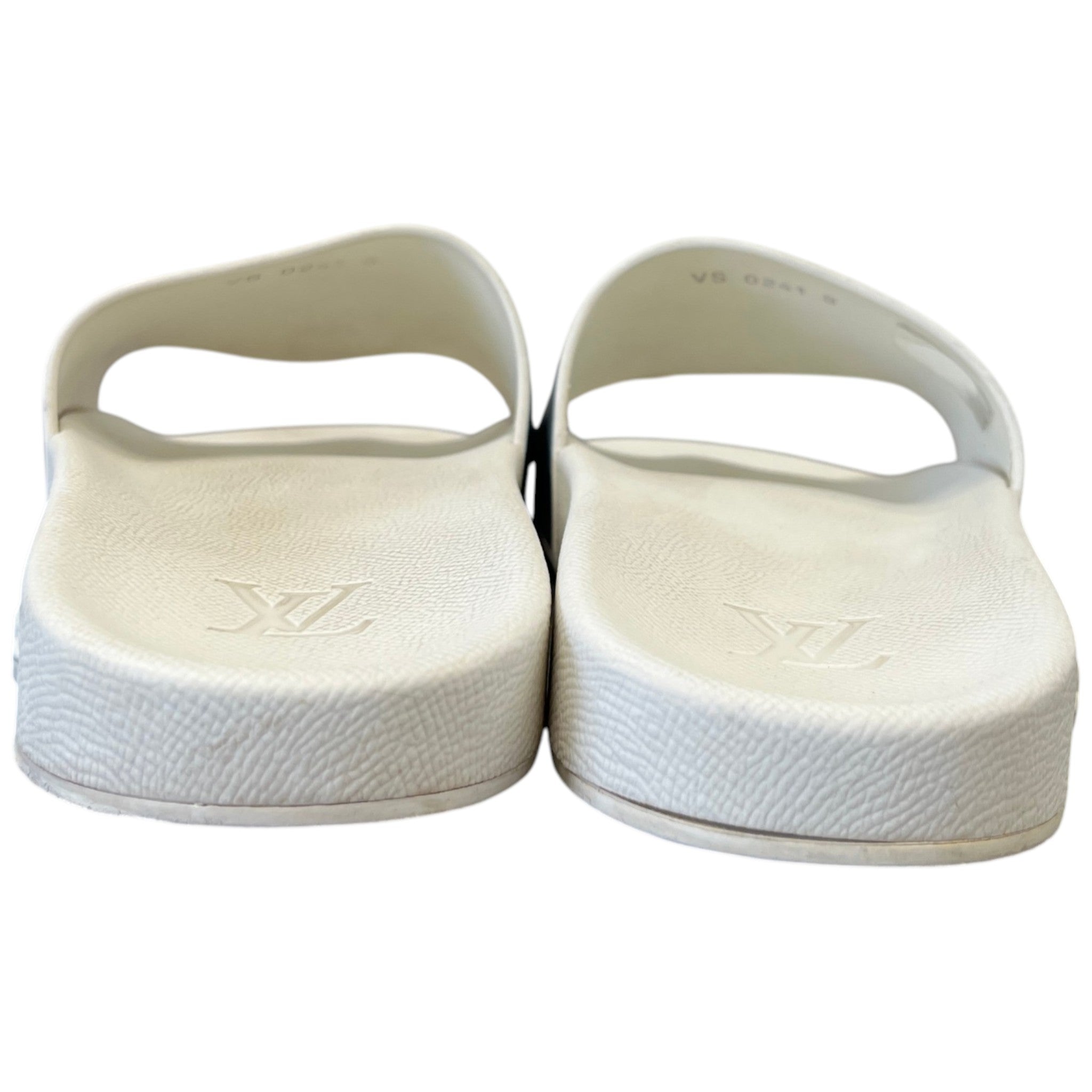 Men's Monogram Waterfront Mules Slides Silver Size EU 42 / UK 8