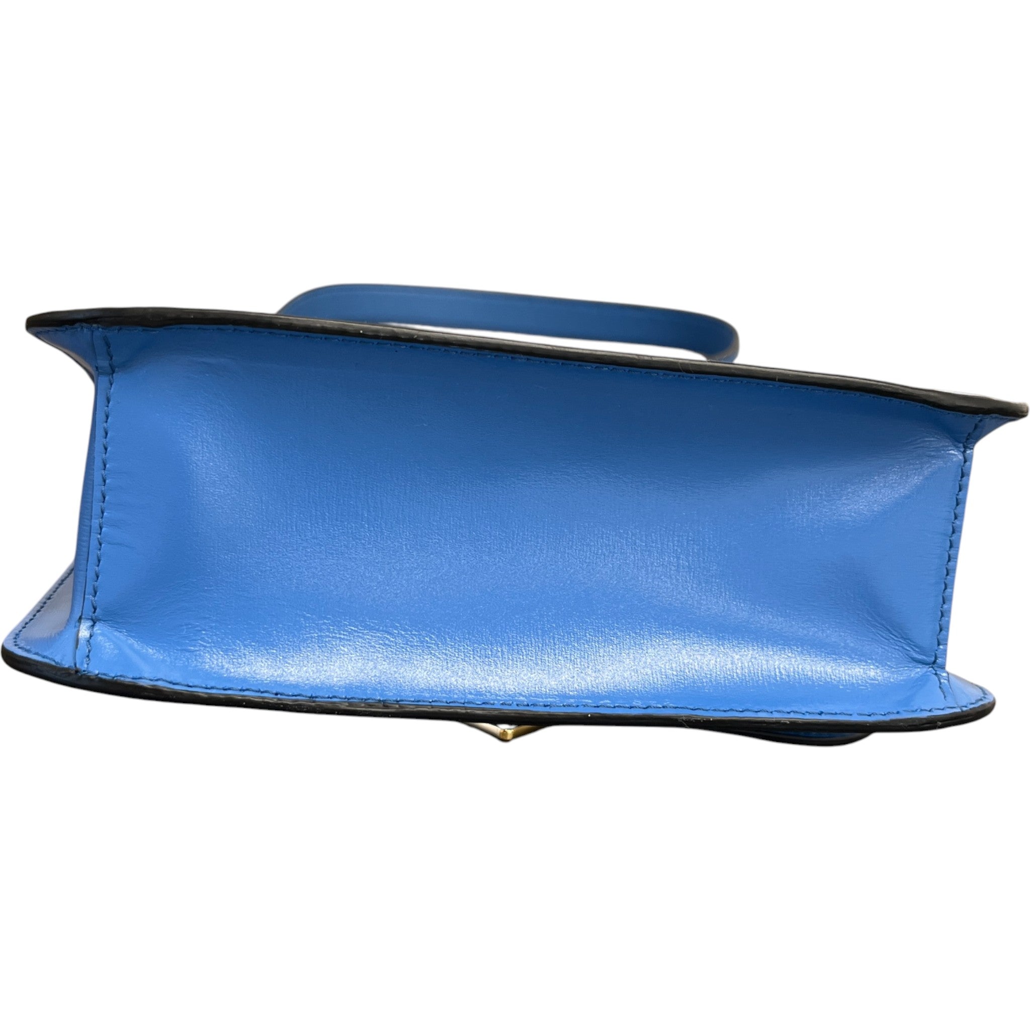 Women's Embleme Plaque Handbag Blue