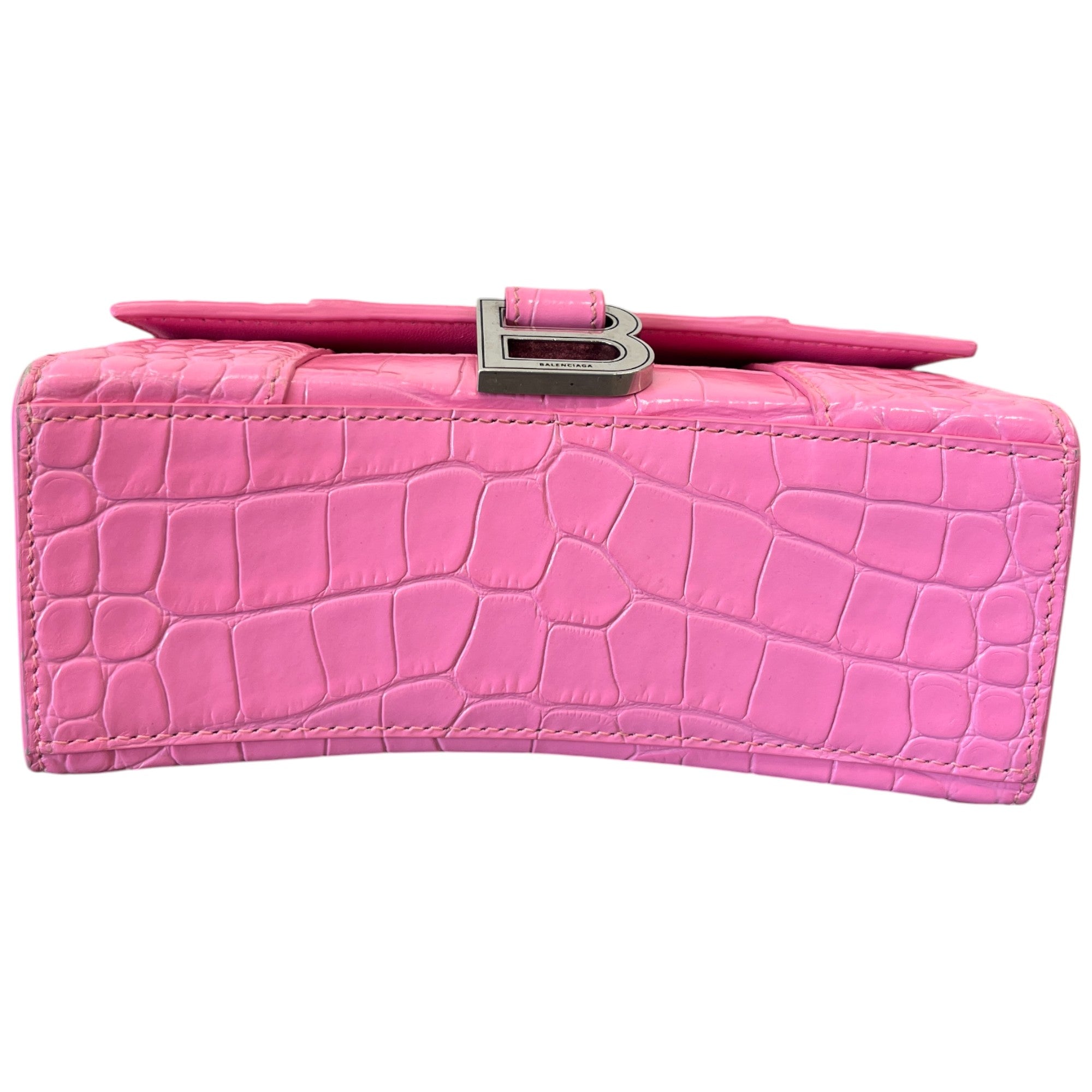 Women's Croc Hourglass Handbag Pink