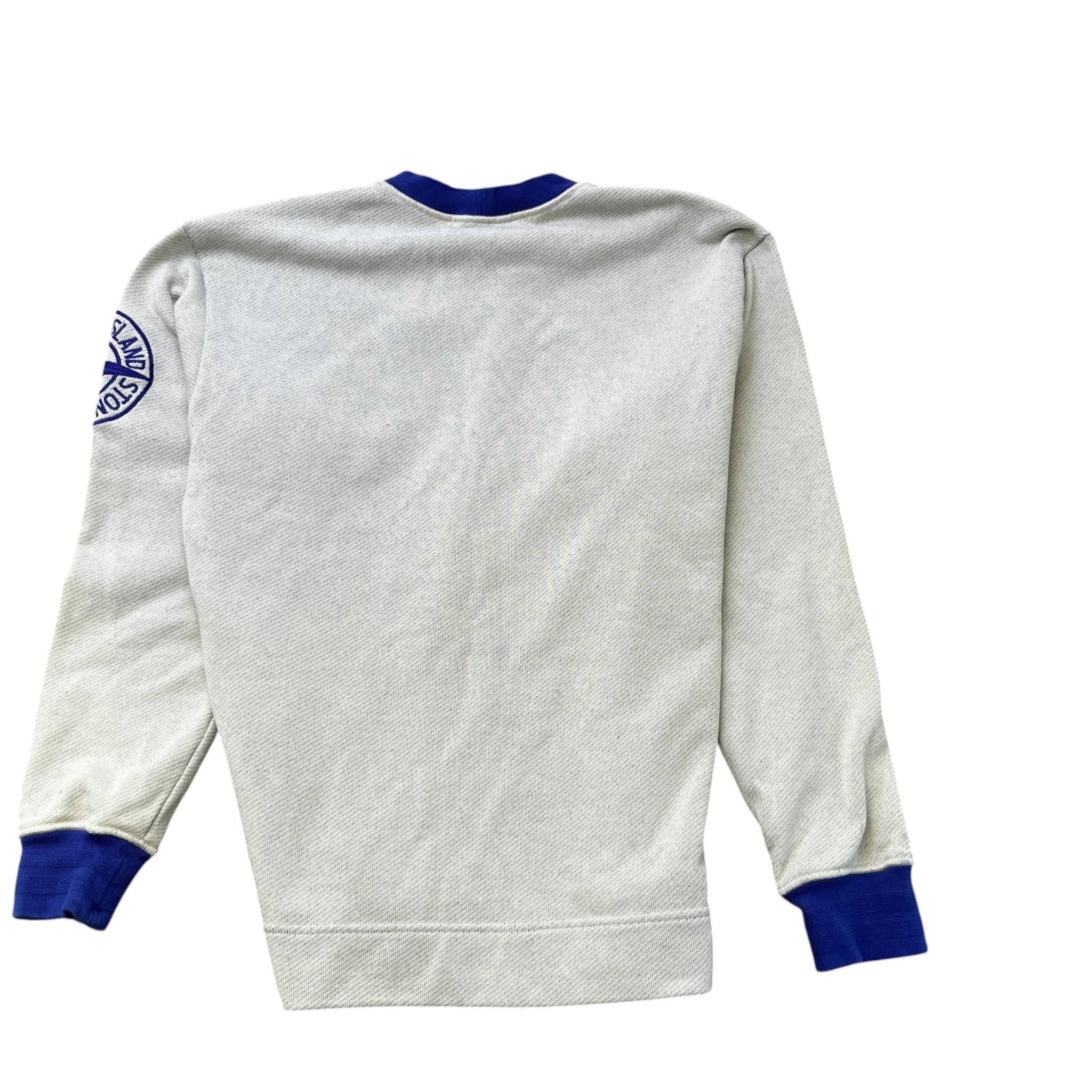 Men's Embroidered Logo Sweatshirt Cream Size M