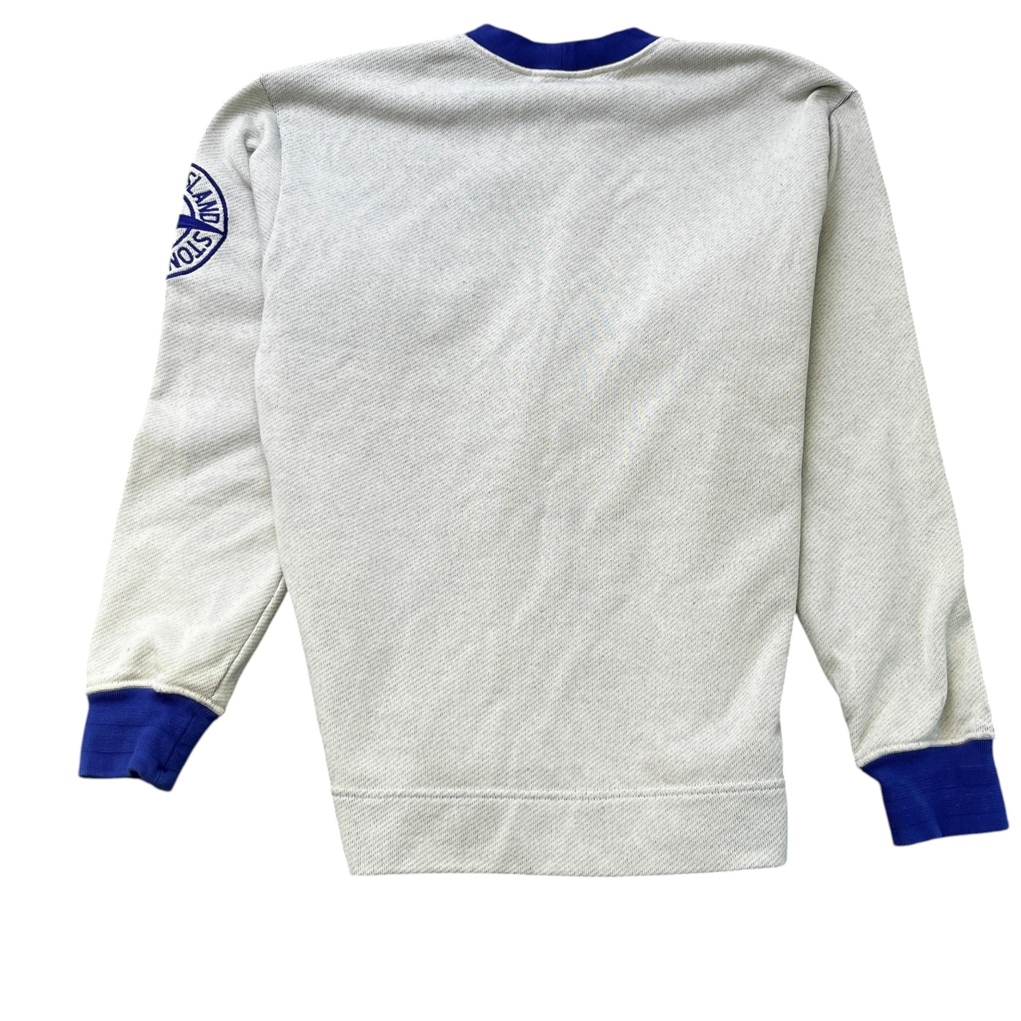 Men's Embroidered Logo Sweatshirt Cream Size M
