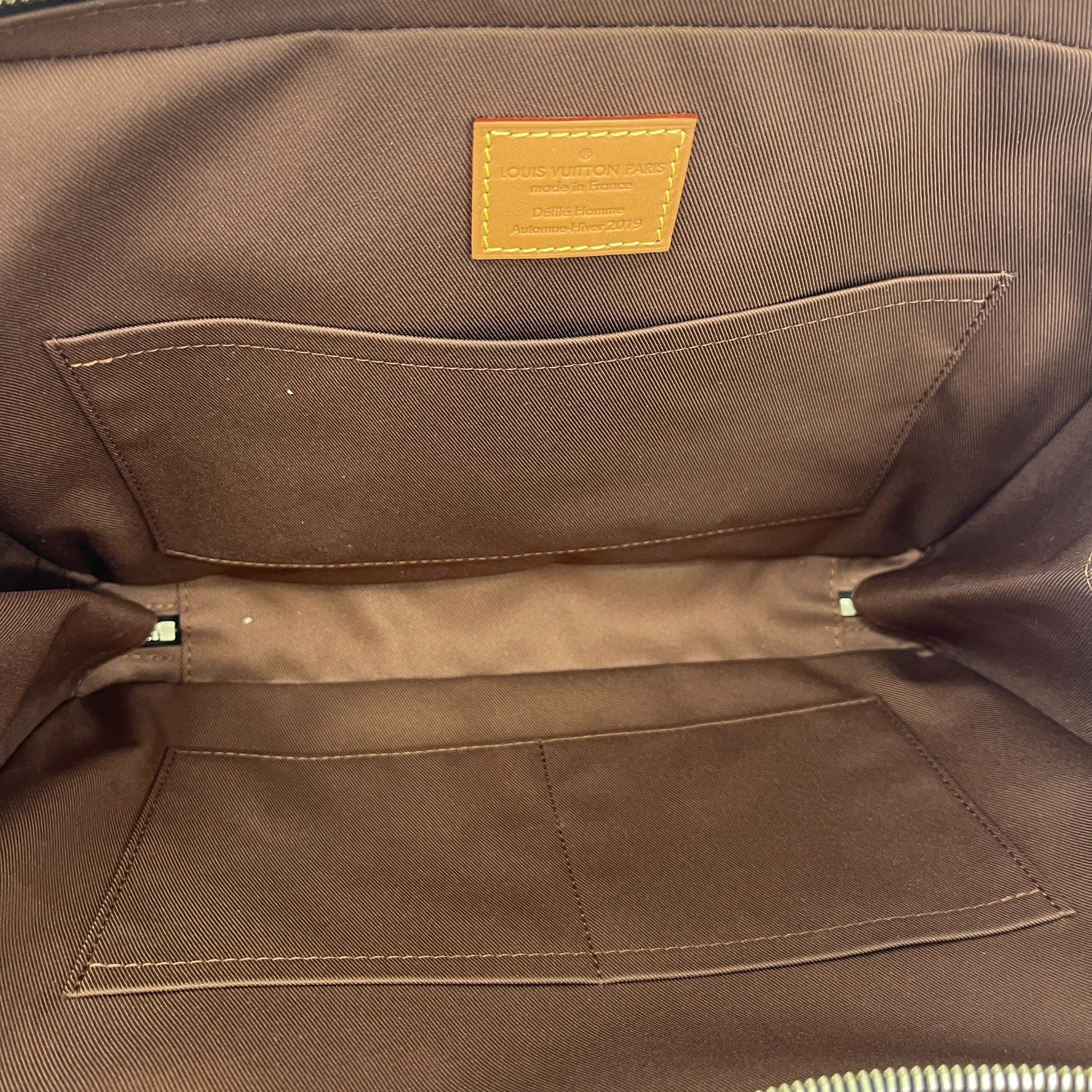 Men's Monogram Soft Trunk Messenger Bag Beige