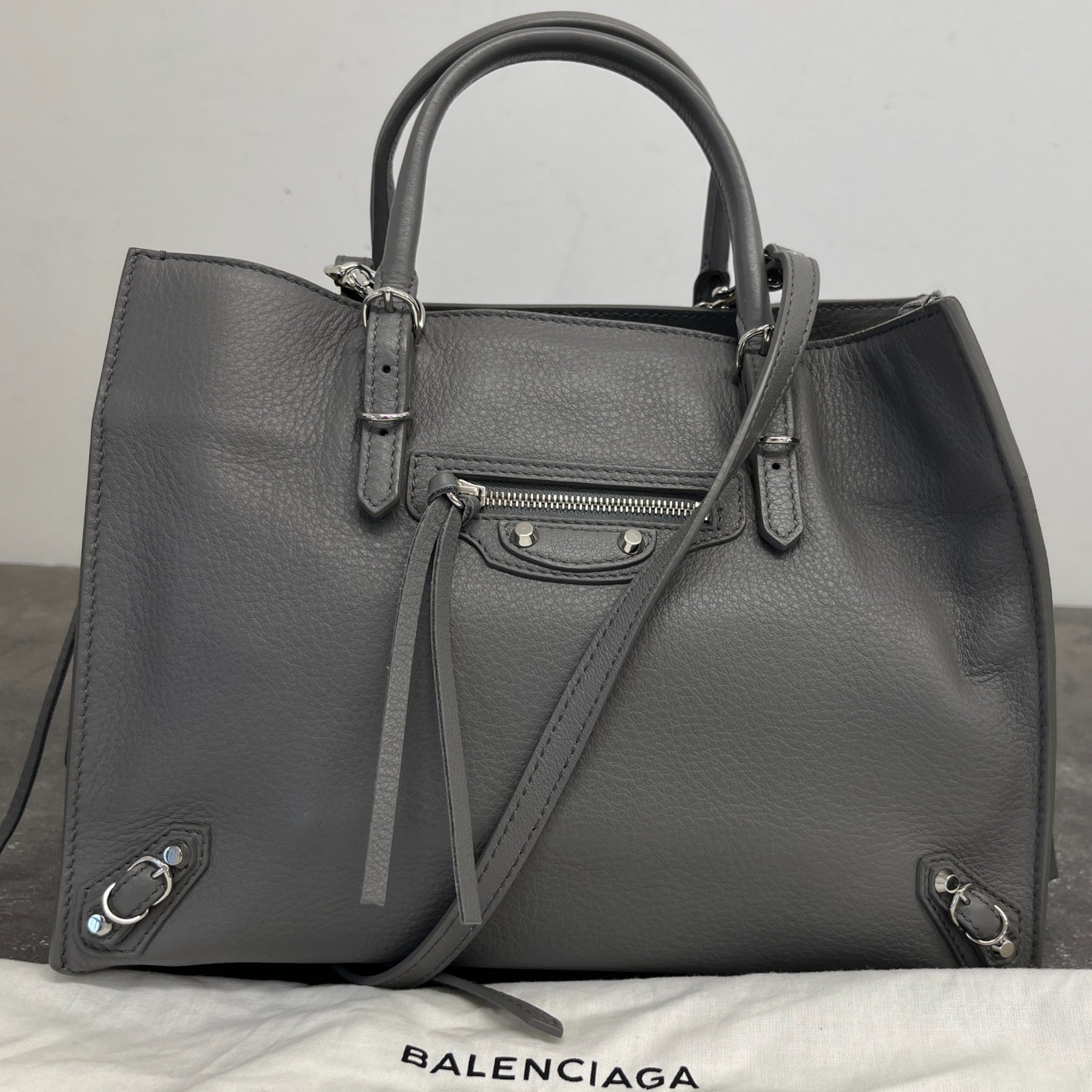 Women's Motocross Papier A4 Handbag Grey