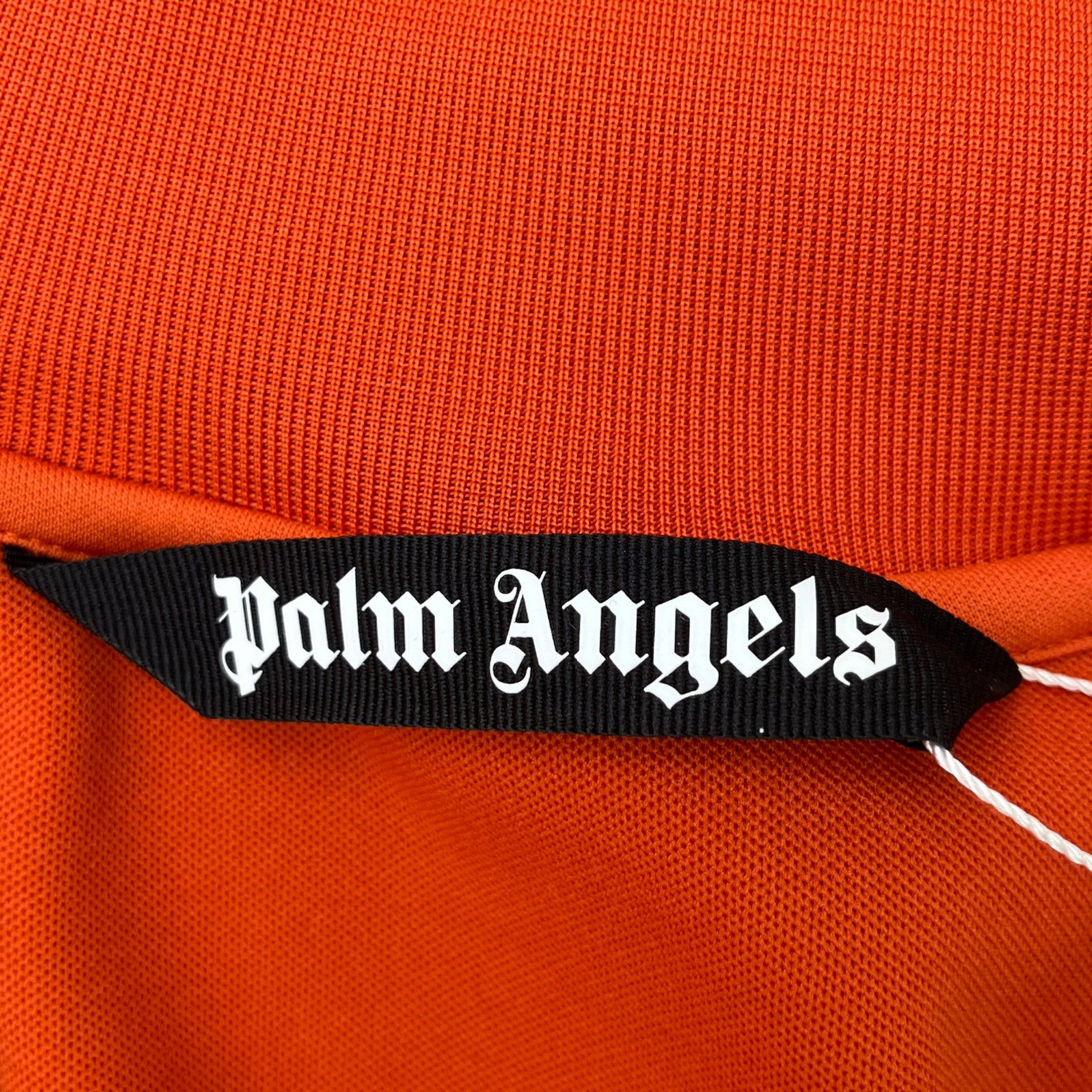 Men's Logo Print Track Jacket Orange Size S