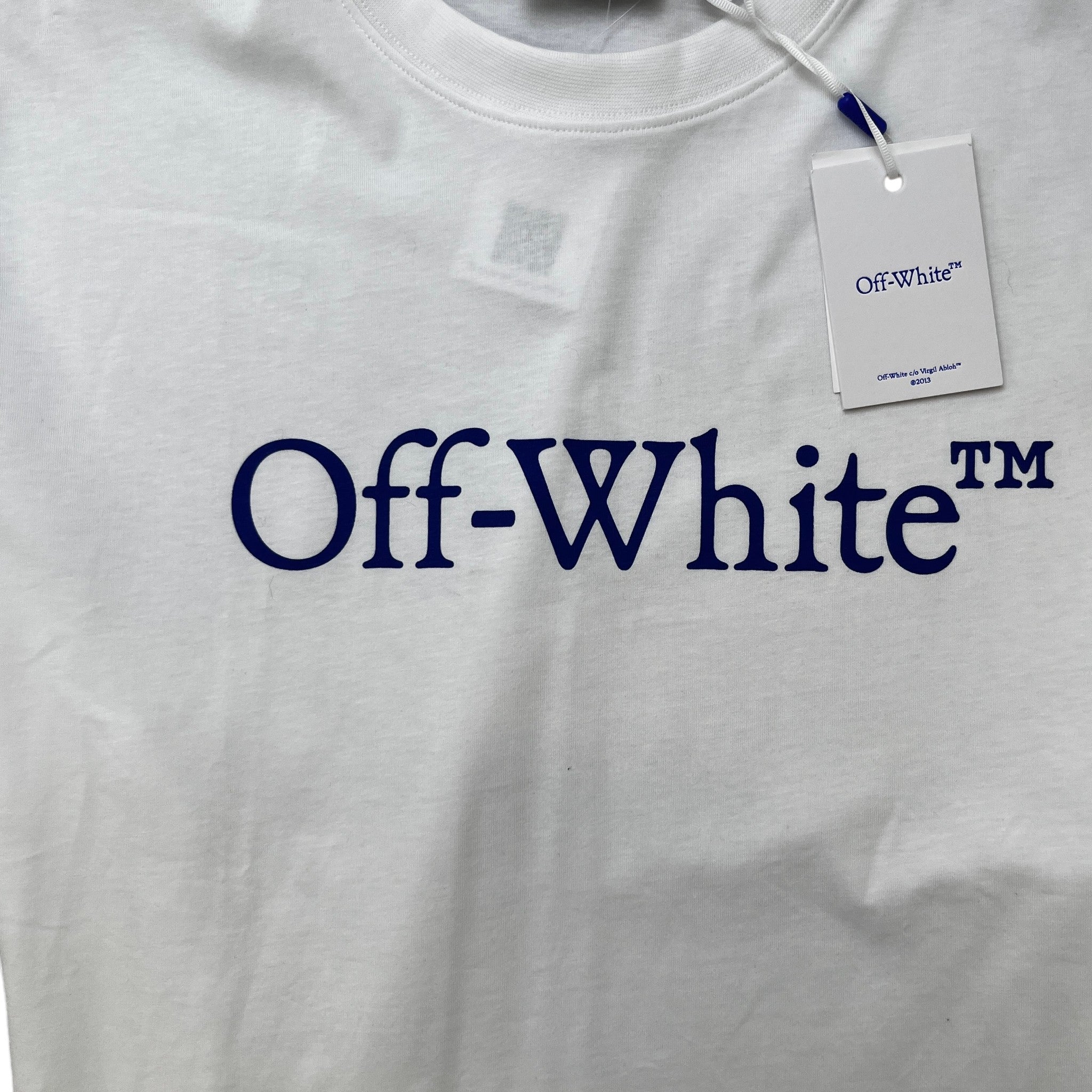 Men's Logo Print T-Shirt White Size L