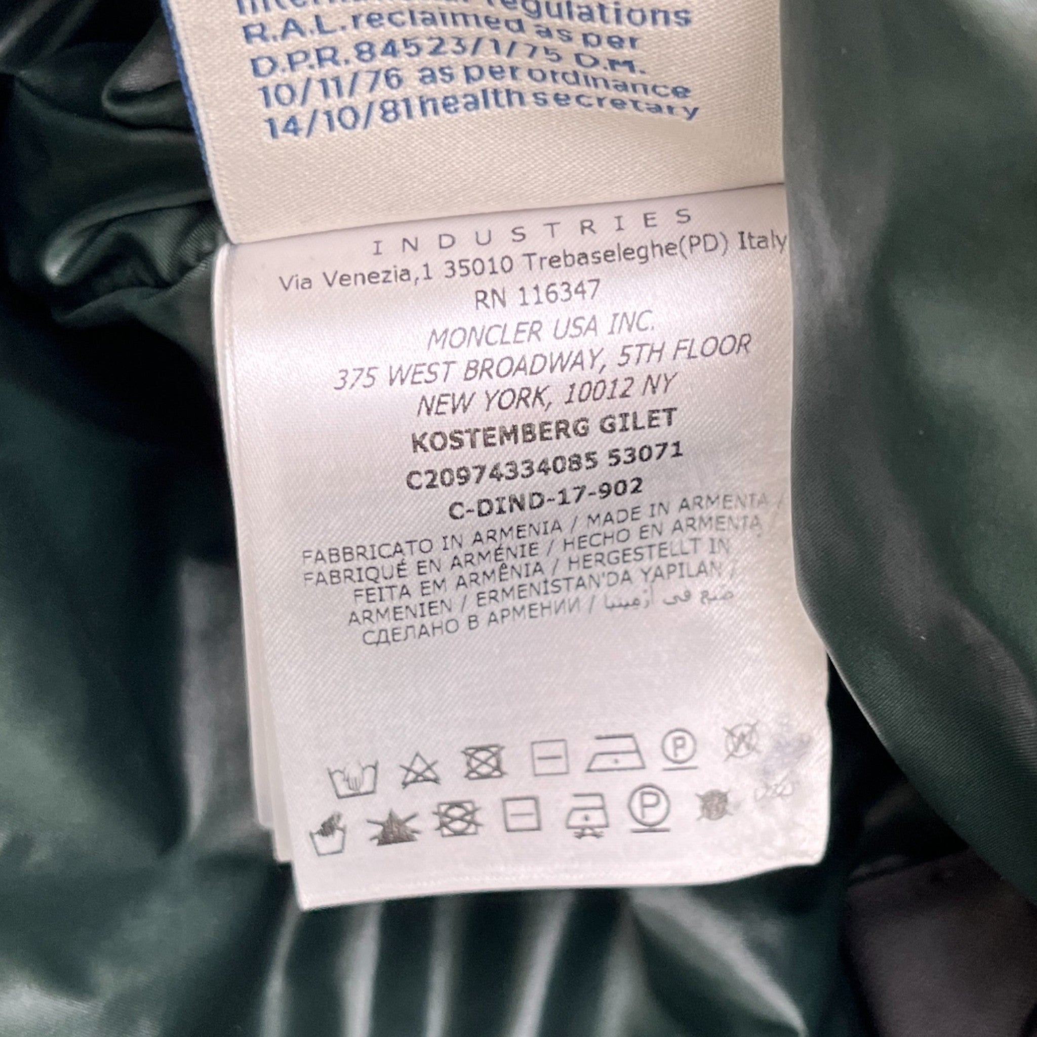Men's Kostemberg Gilet Black Size 4 / XL