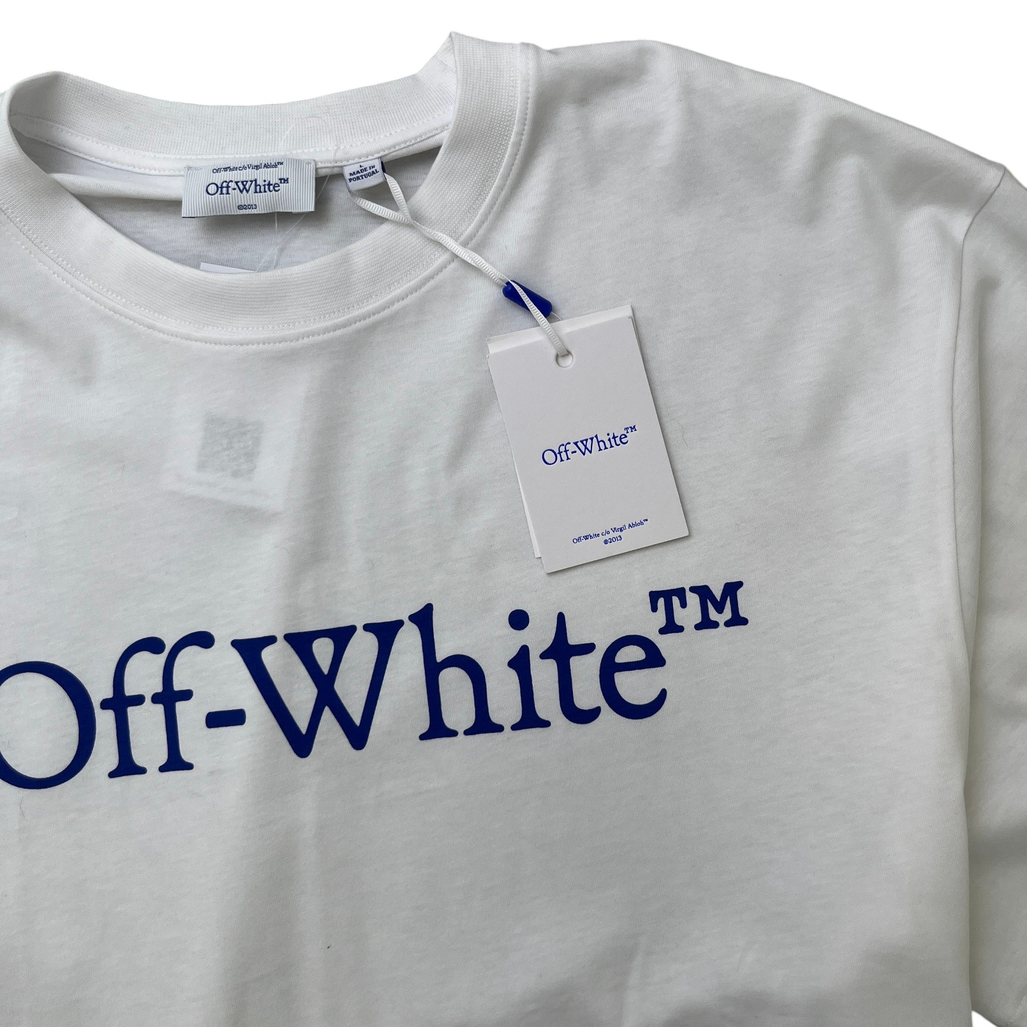 Men's Logo Print T-Shirt White Size L