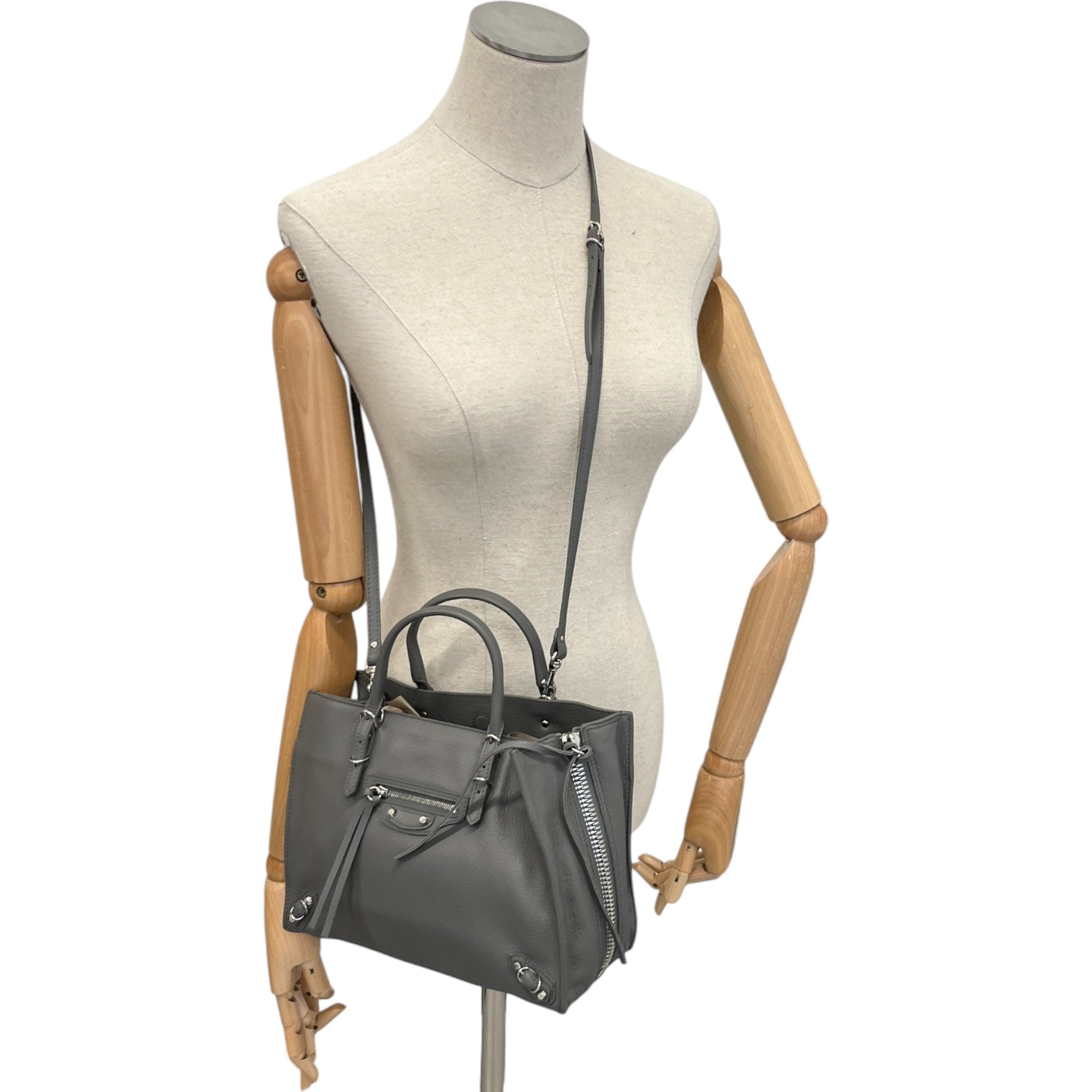 Women's Motocross Papier A4 Handbag Grey