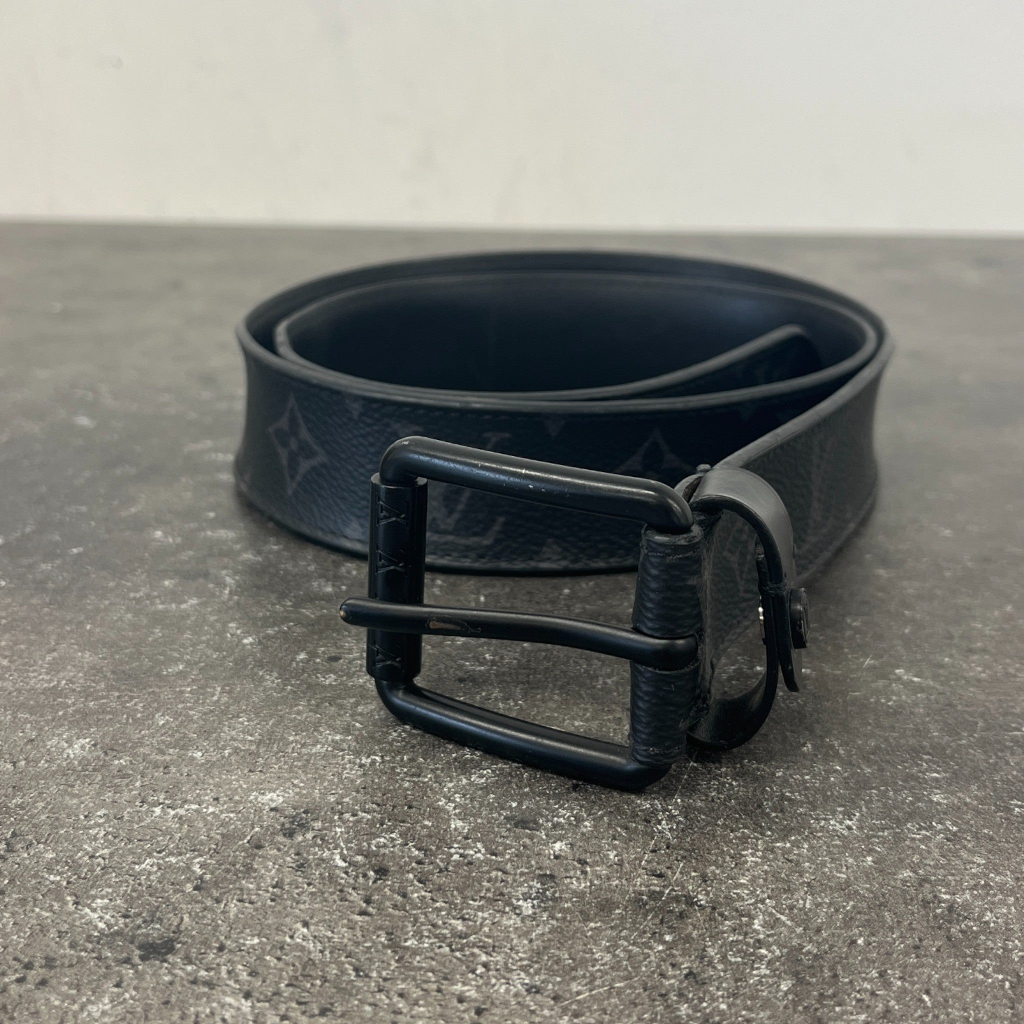 Men's Monogram Eclipse Belt Black Size Waist 30"