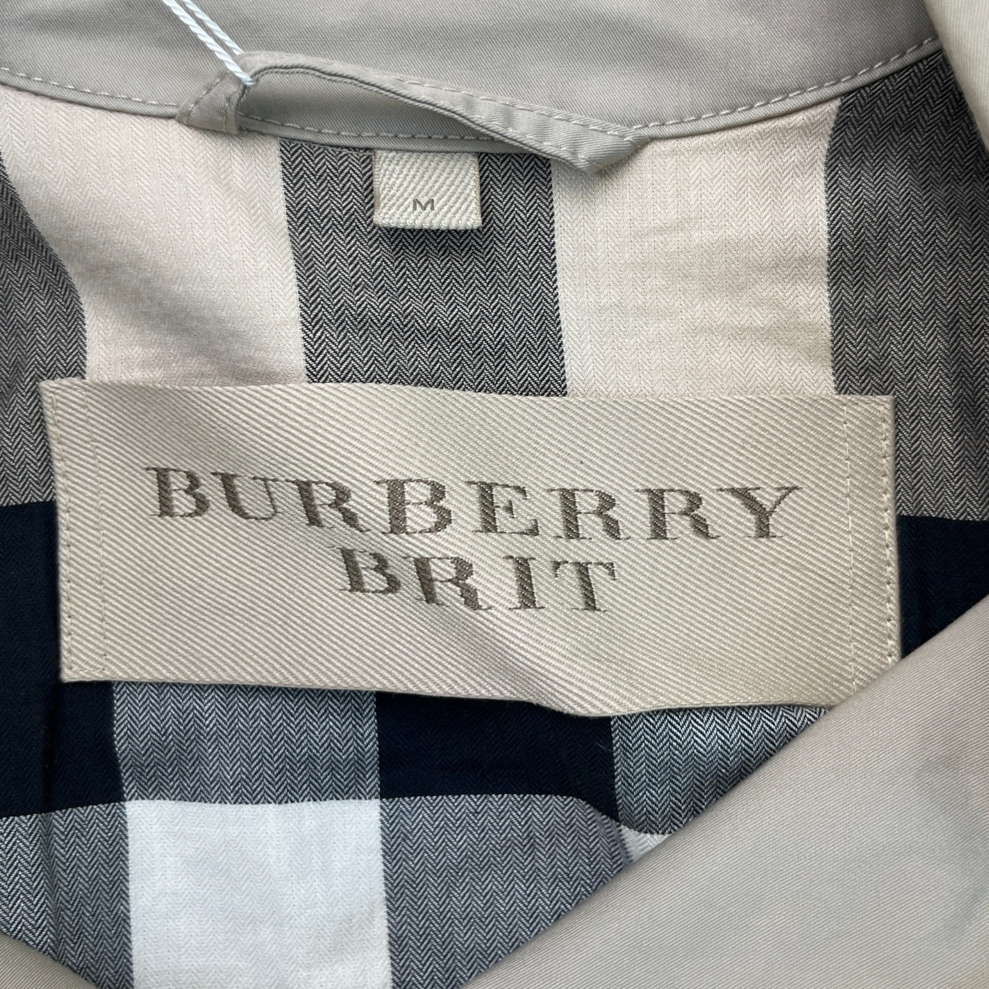 Men's Trench Jacket Beige Size M