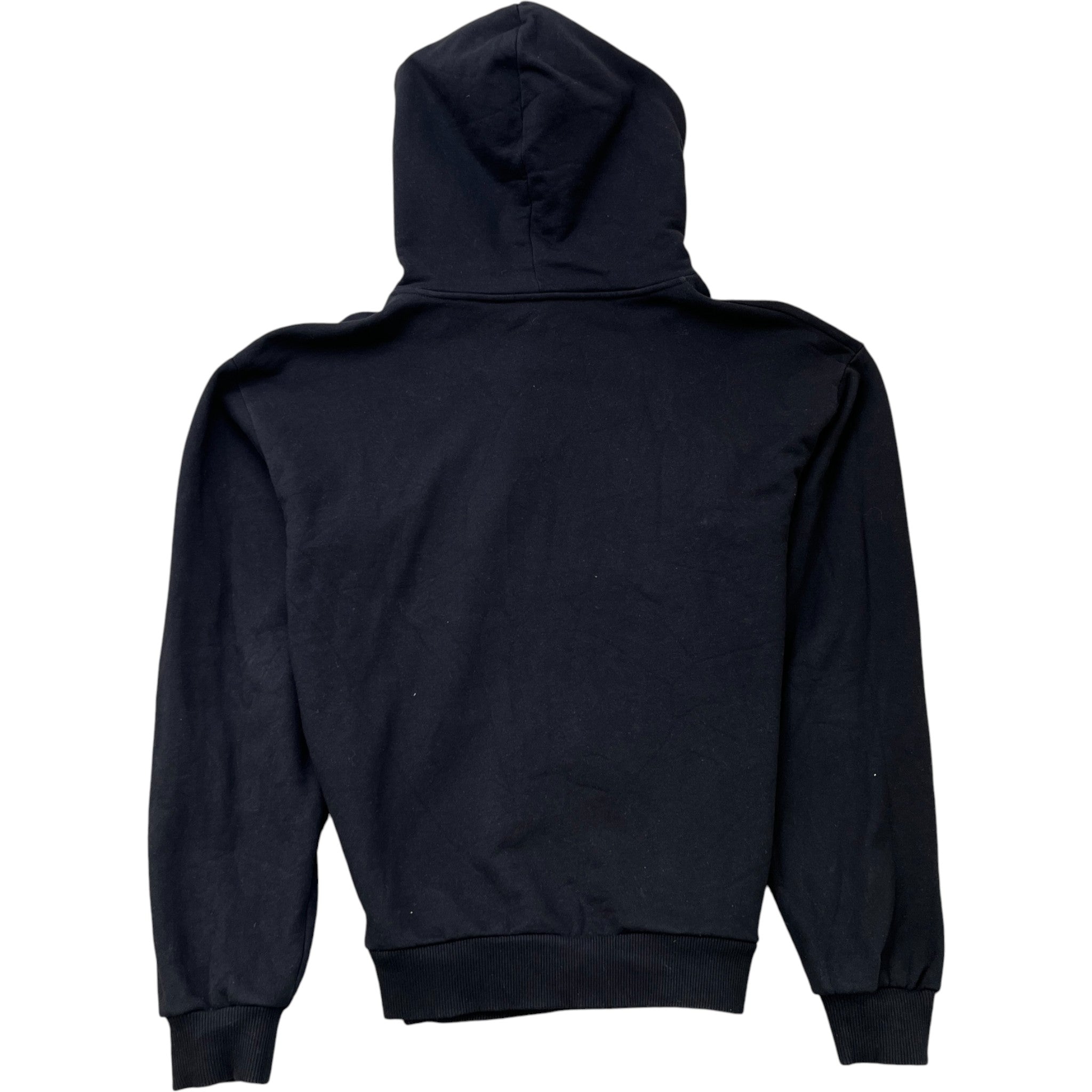 Men's Logo Print Hoodie Black Size S