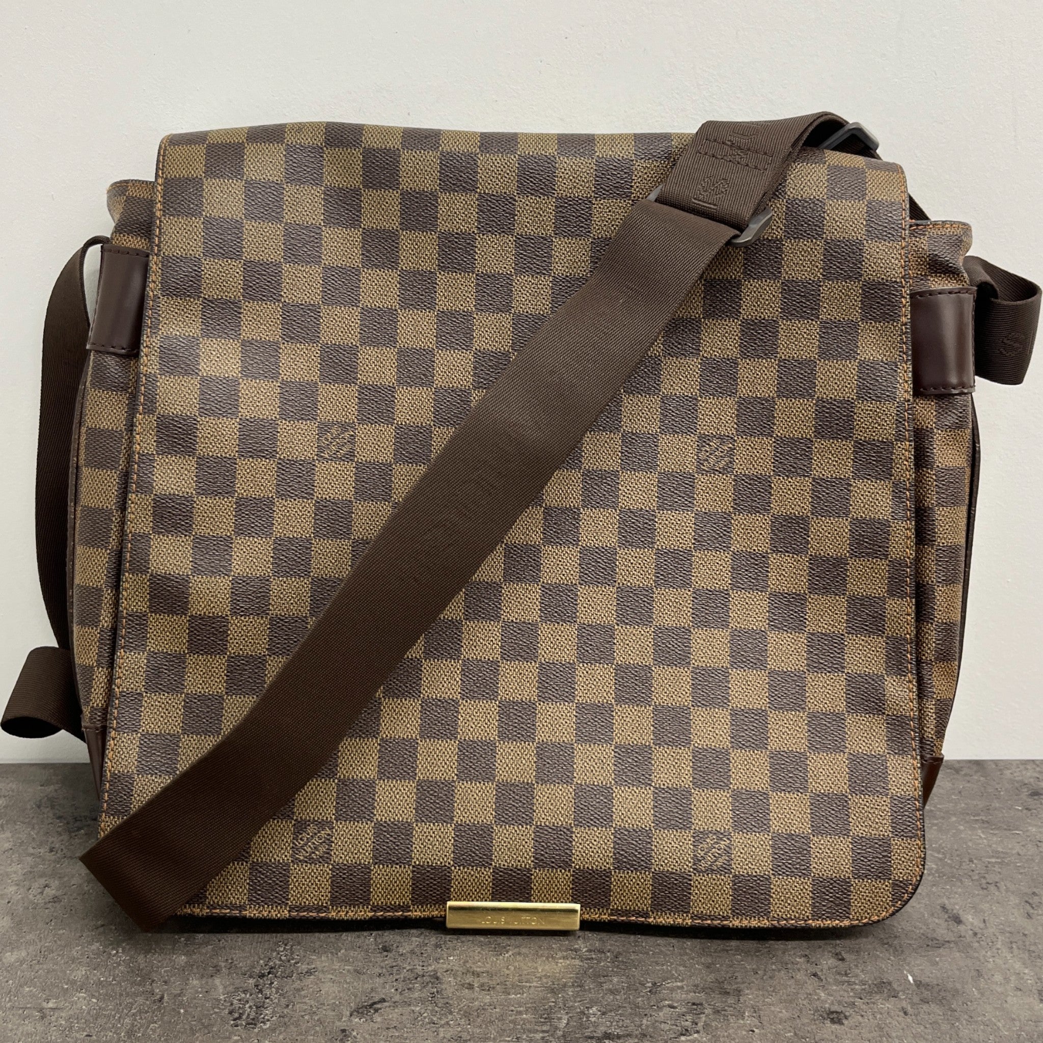 Men's Damier Ebene Bastille Bag Brown