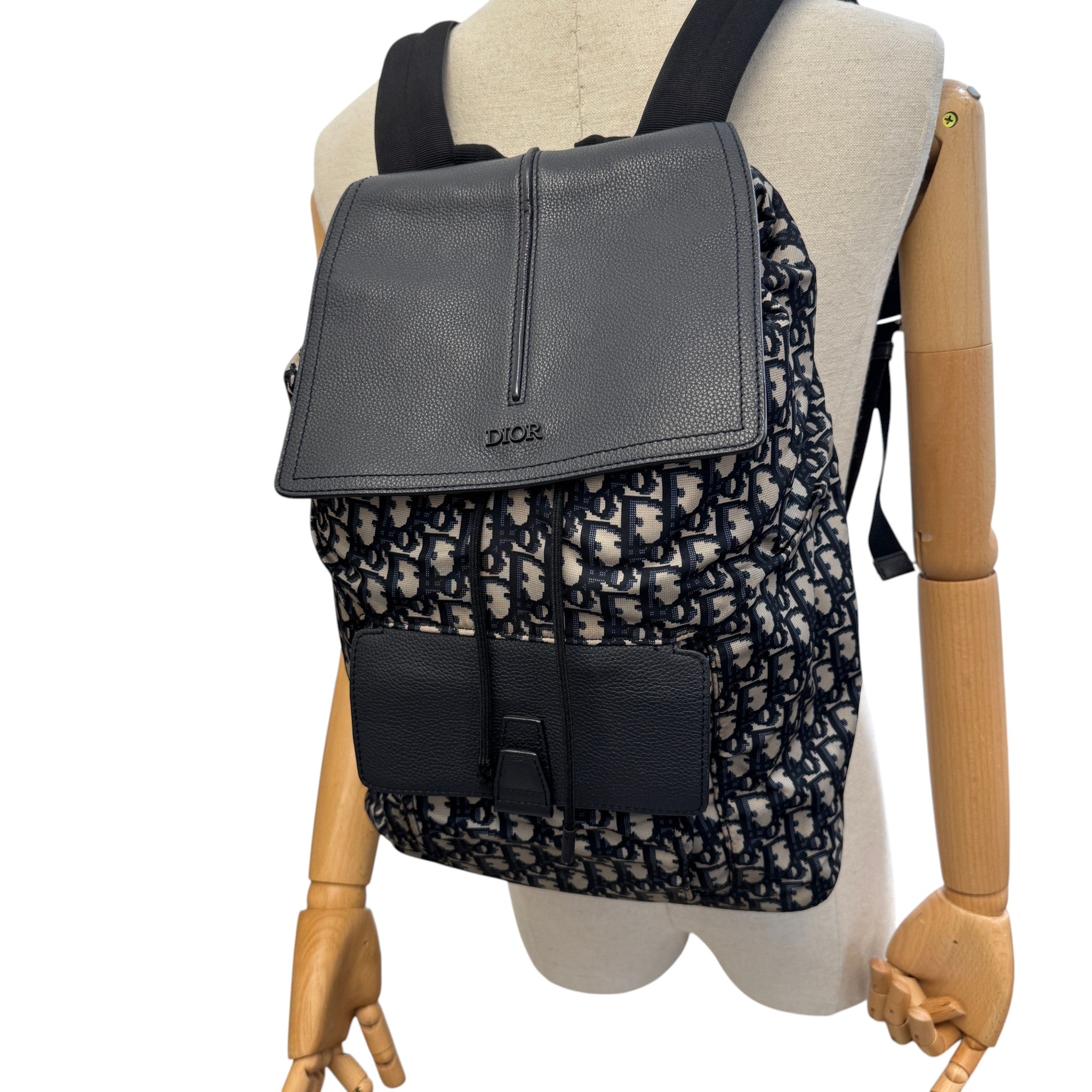 Men's Oblique Nylon Motion Backpack Navy