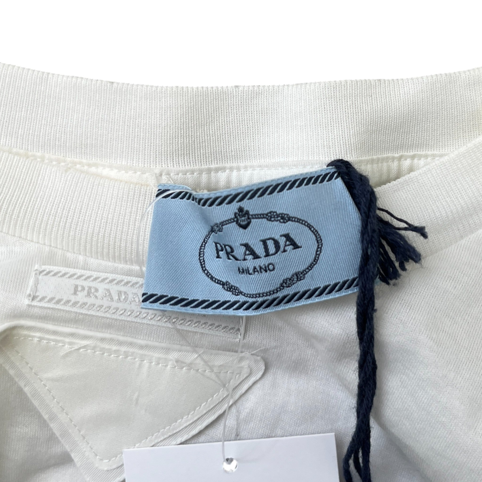 Women's Triangle Logo T-Shirt White Size S