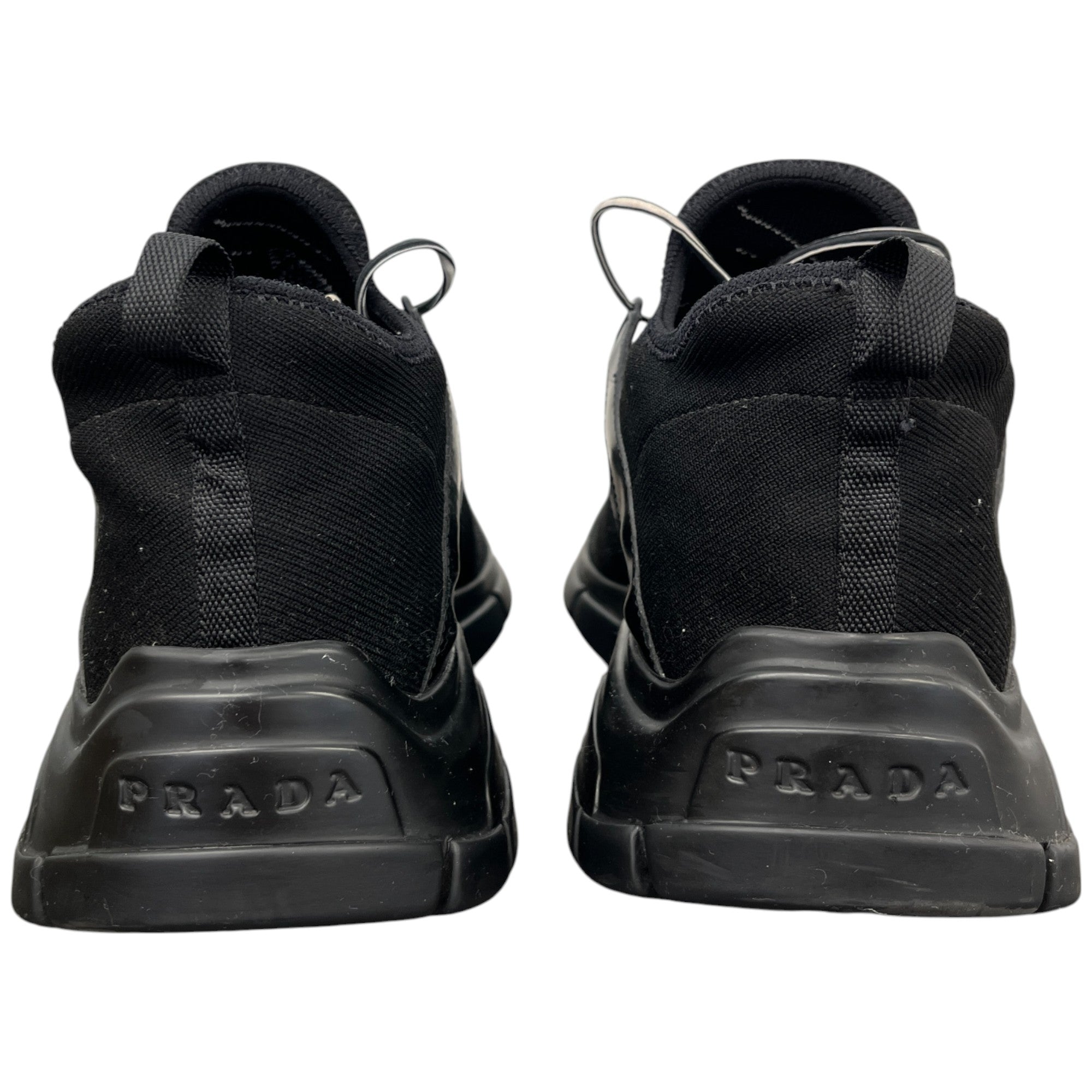 Men's Knit Logo Low Trainers Black Size EU 41 / UK 7