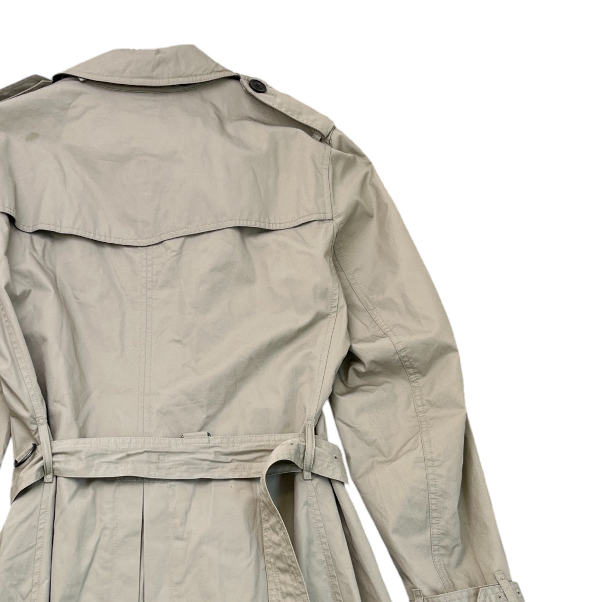 Men's Trench Jacket Beige Size M