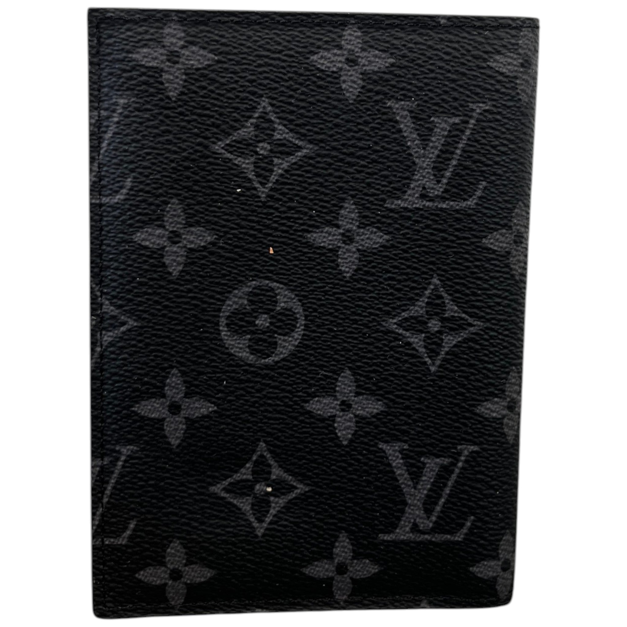 Men's Monogram Eclipse Passport Cover Wallet Black