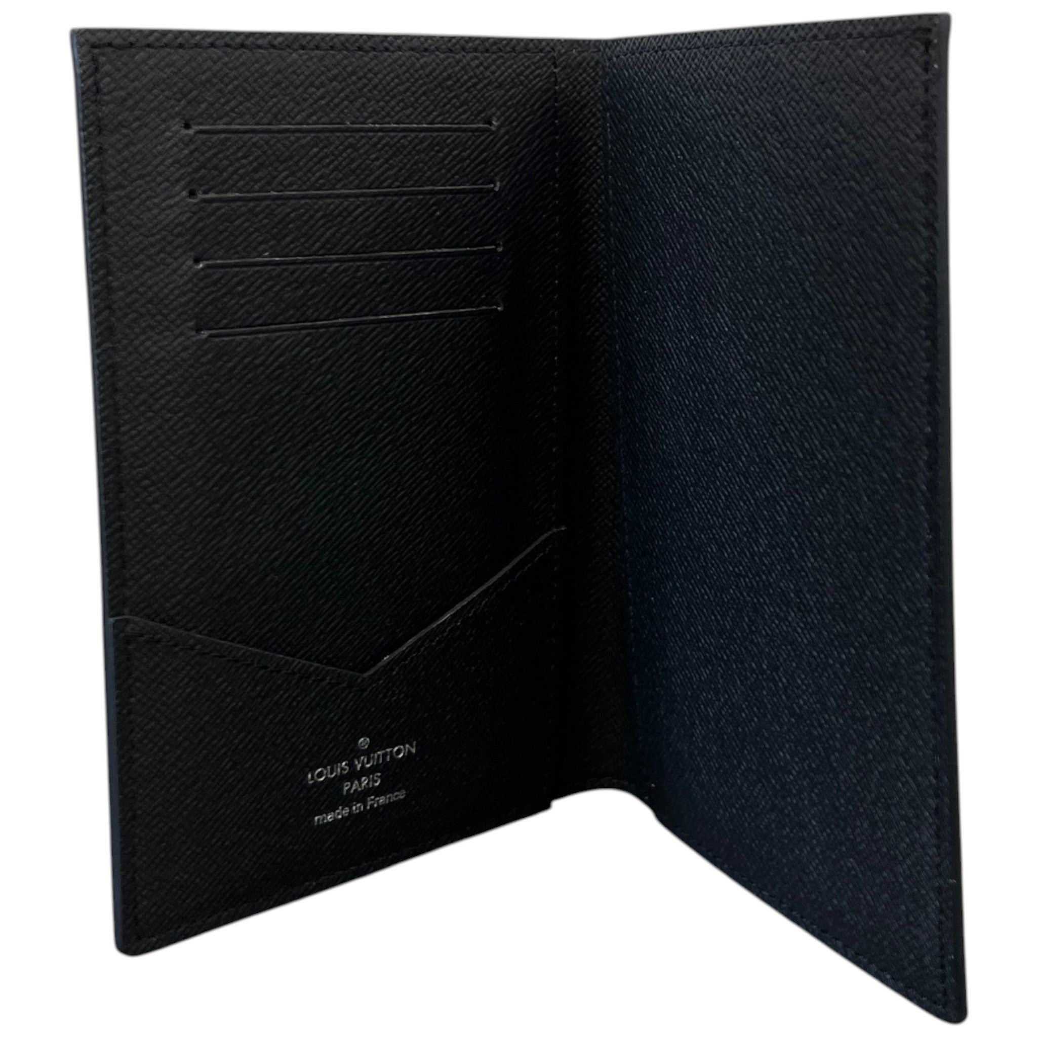 Men's Monogram Eclipse Passport Cover Wallet Black