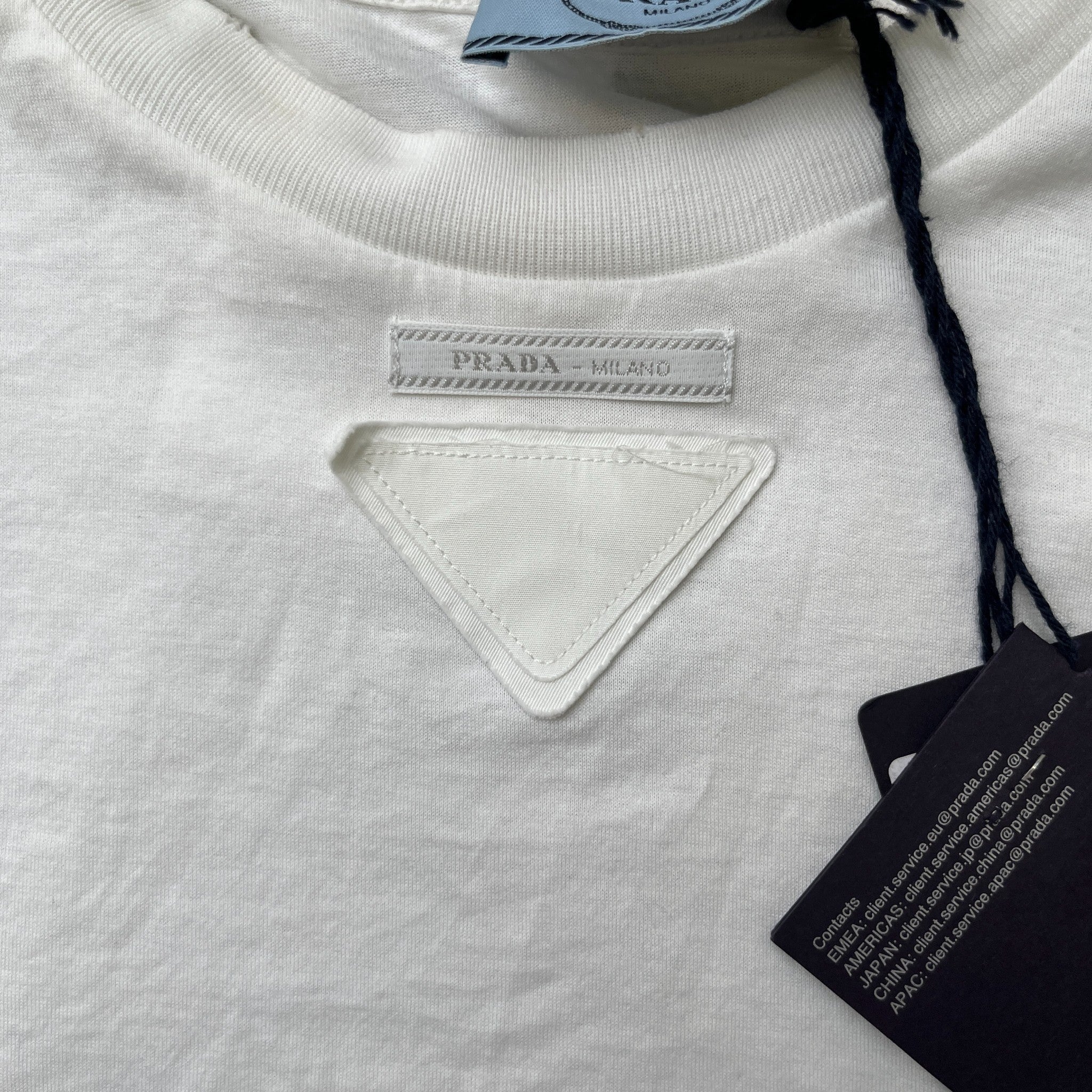 Women's Triangle Logo T-Shirt White Size S