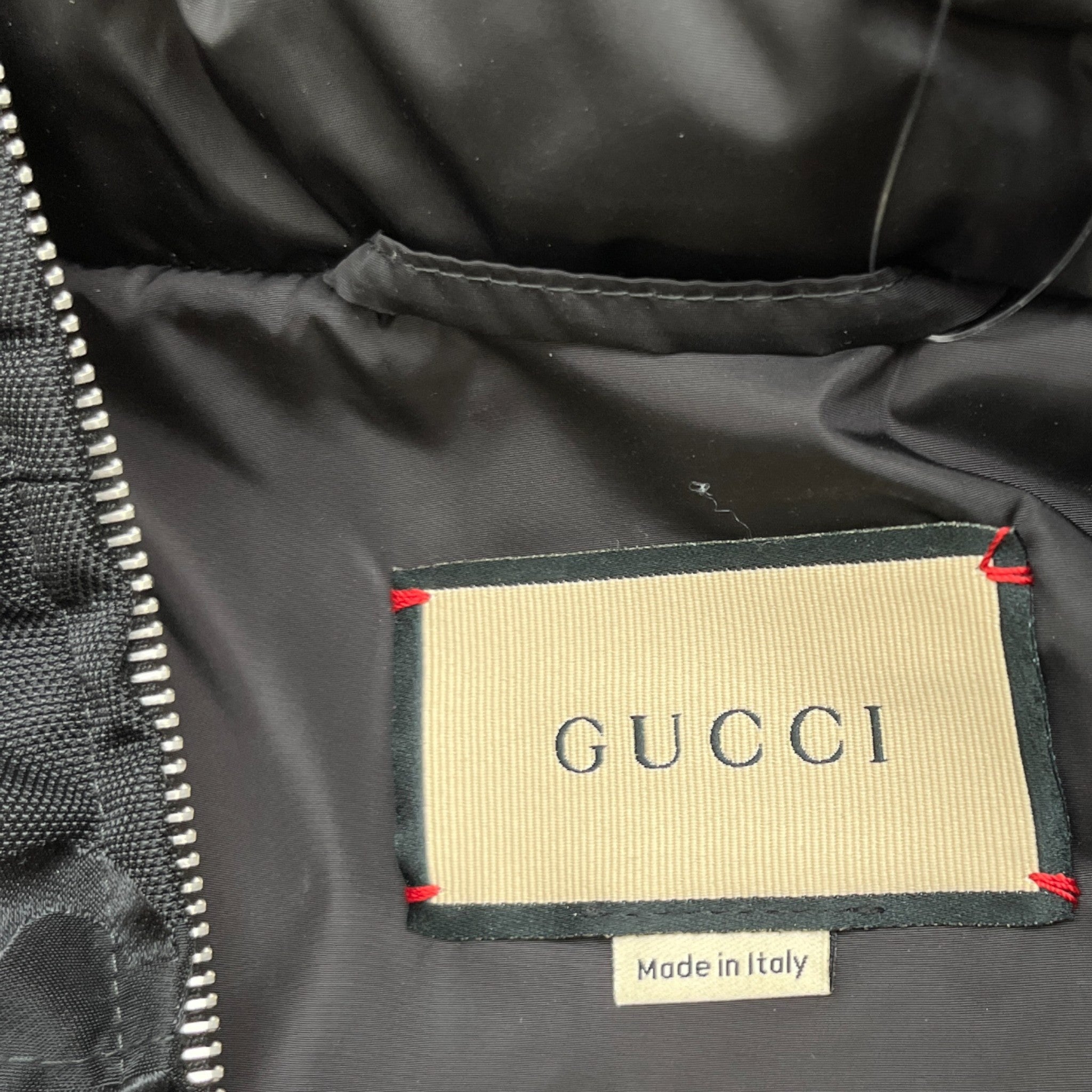 Men's Gg Jumbo Down Jacket Black Size IT 44 / XS