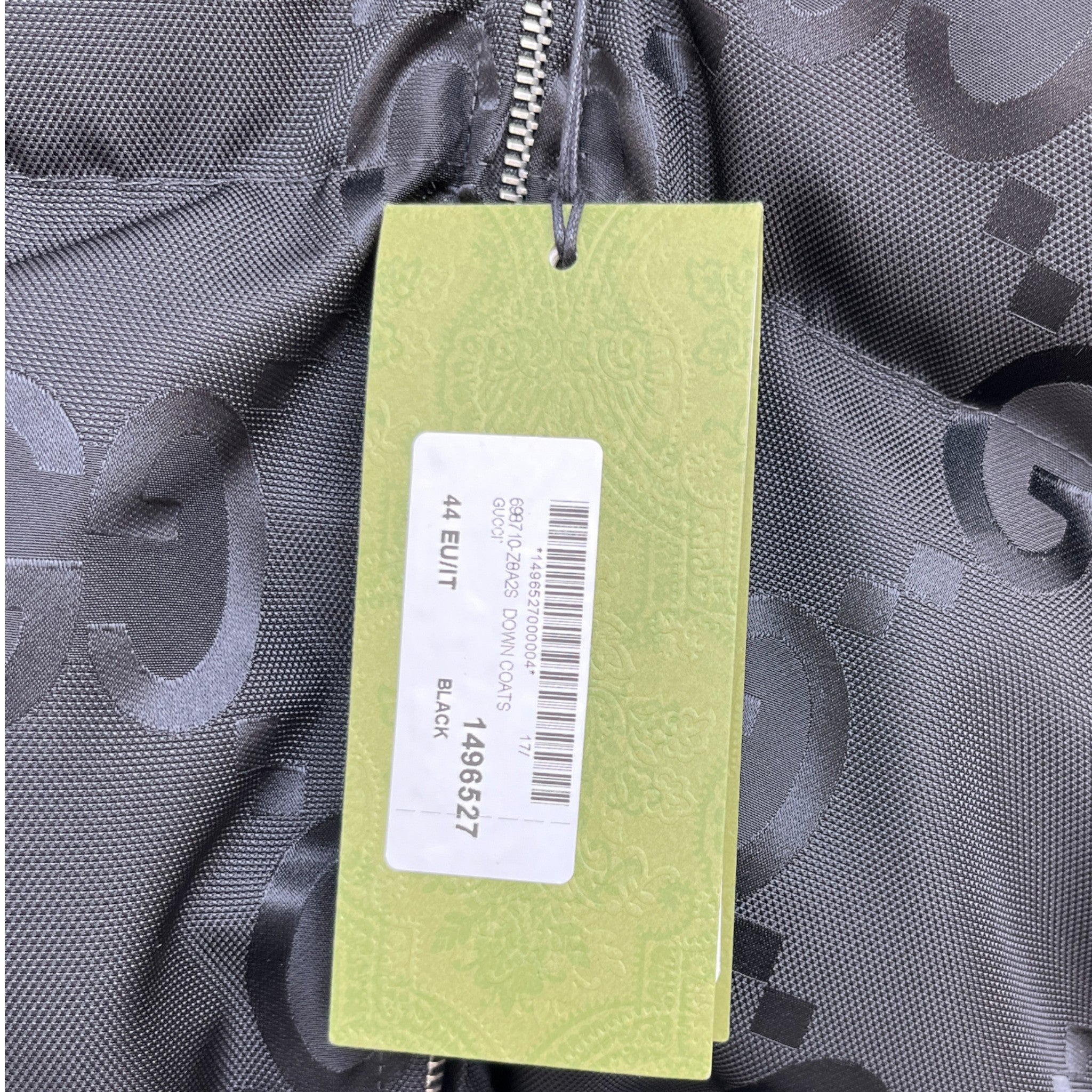 Men's Gg Jumbo Down Jacket Black Size IT 44 / XS