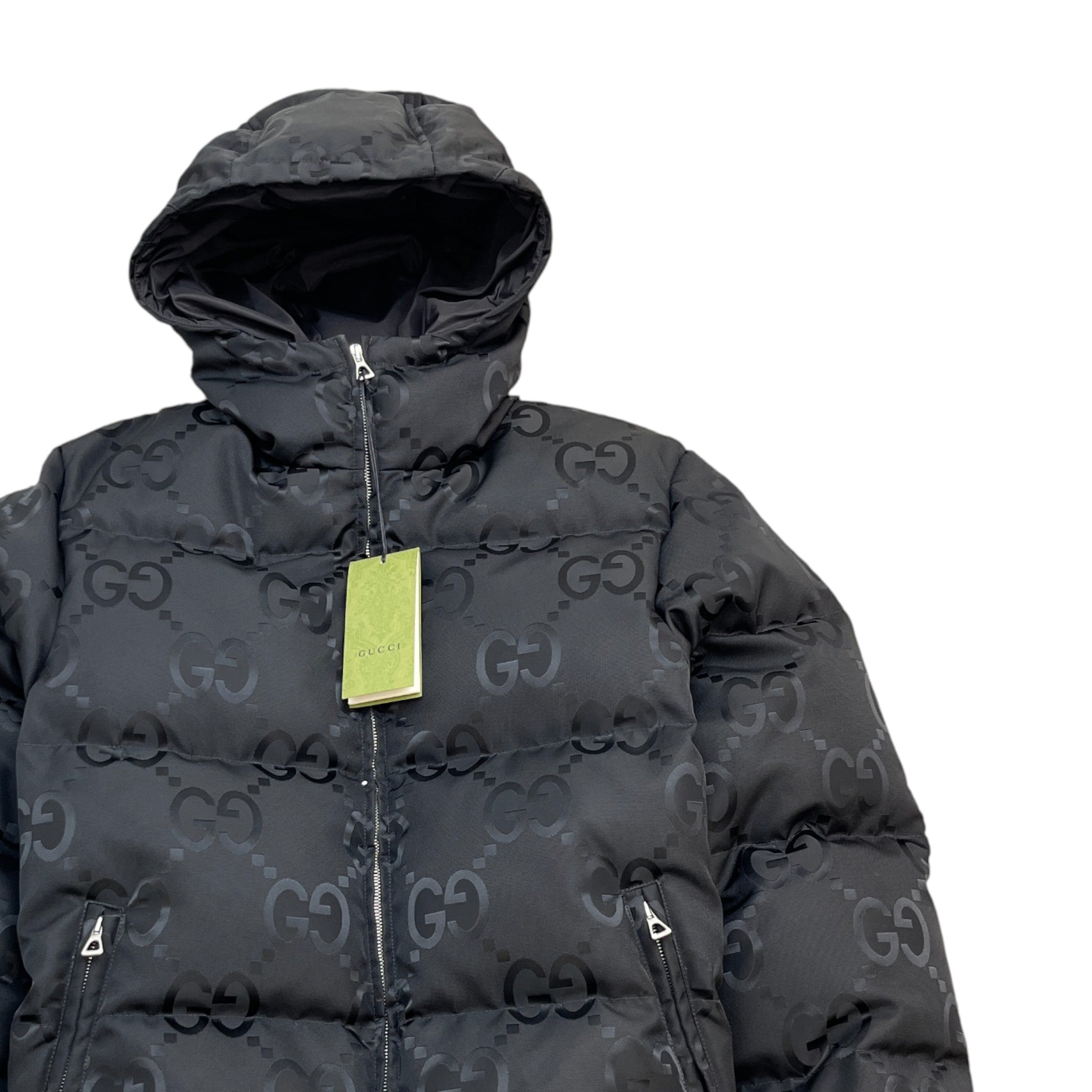 Men's Gg Jumbo Down Jacket Black Size IT 44 / XS