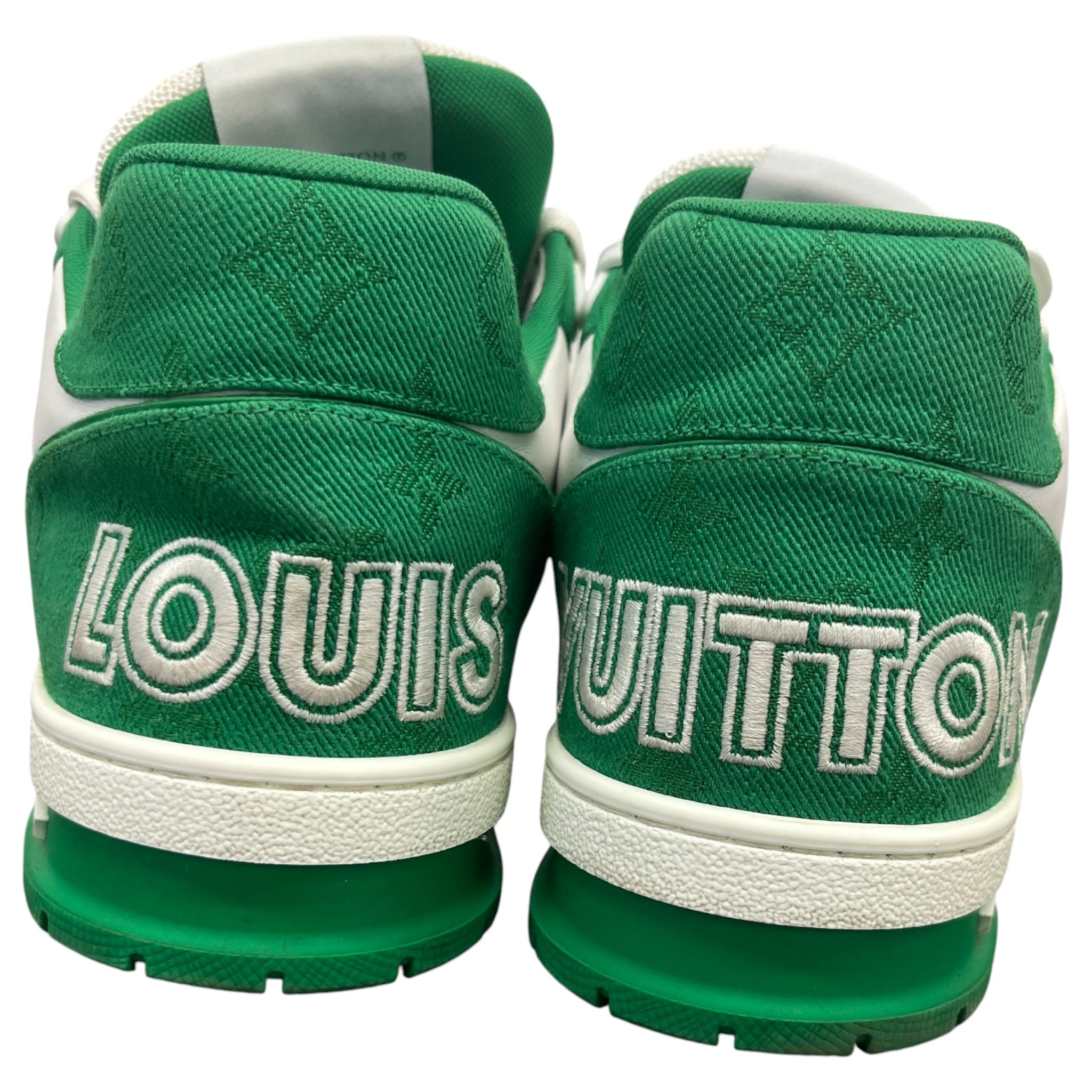 Men's Lv Velcro Strap Low Trainers Green Size EU 42.5 / UK 8.5