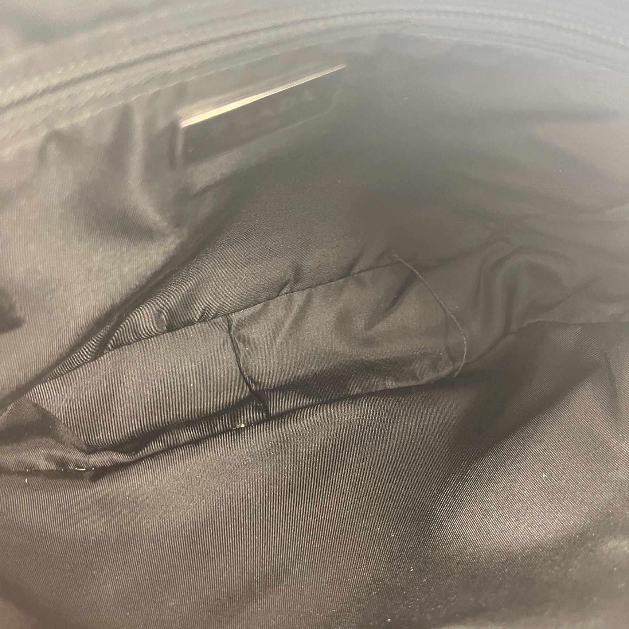 Men's Plaque Logo Re-Nylon Belt Bag Black