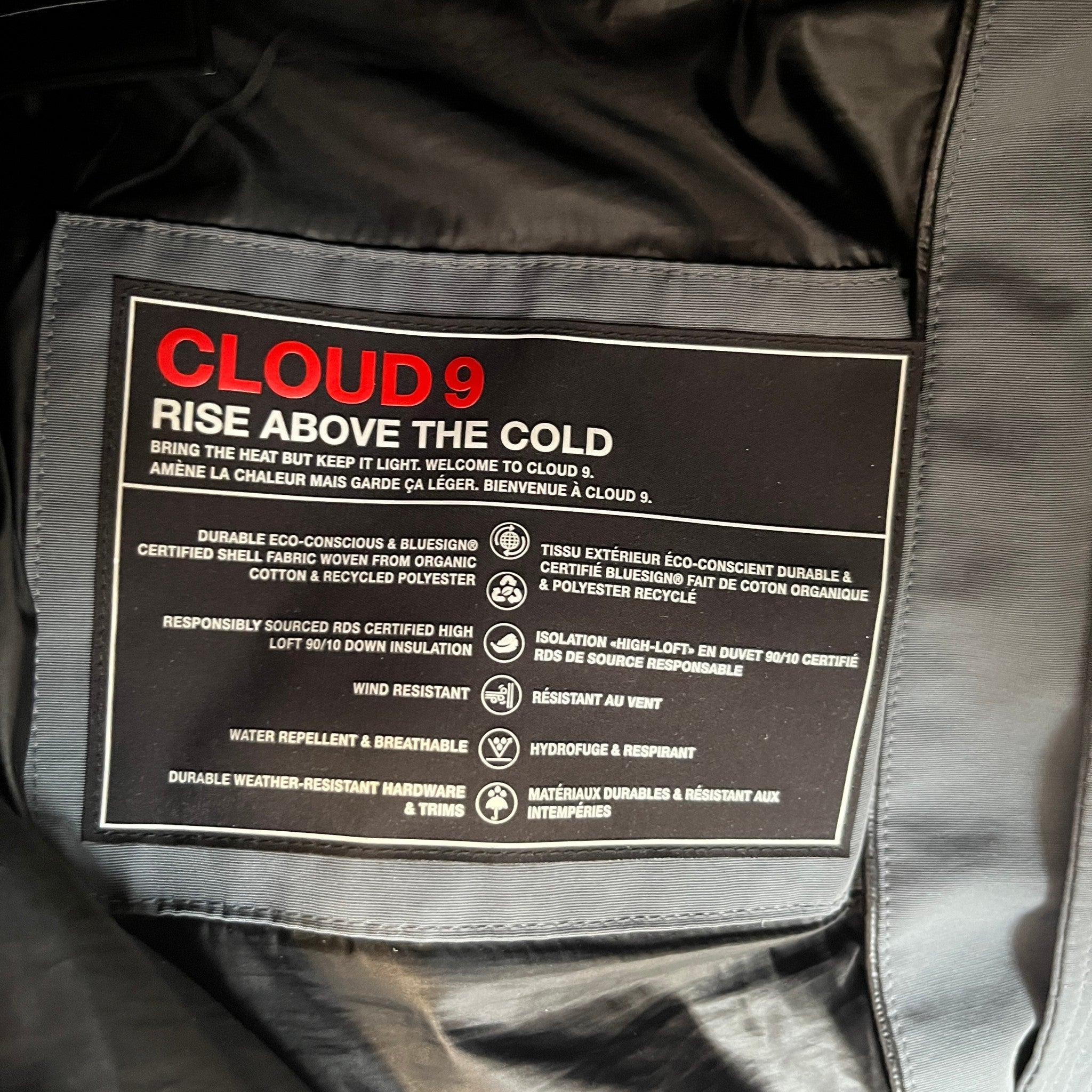 Men's 3Q Down Jacket Grey Size M