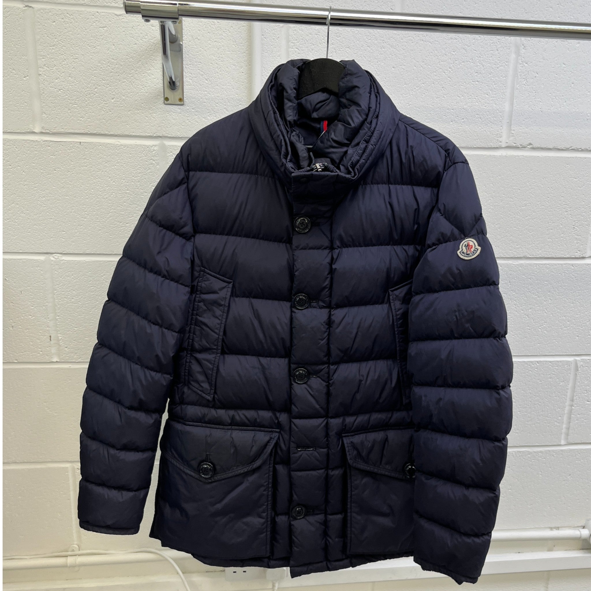 Men's Cluny Down Jacket Navy Size 4 / XL