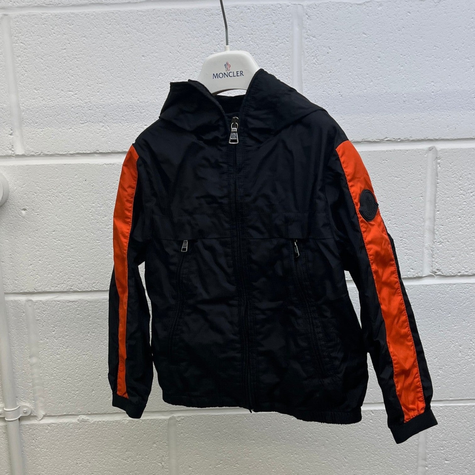 Men's Boys Age 4 Masserau Windbreaker Black Size XXS